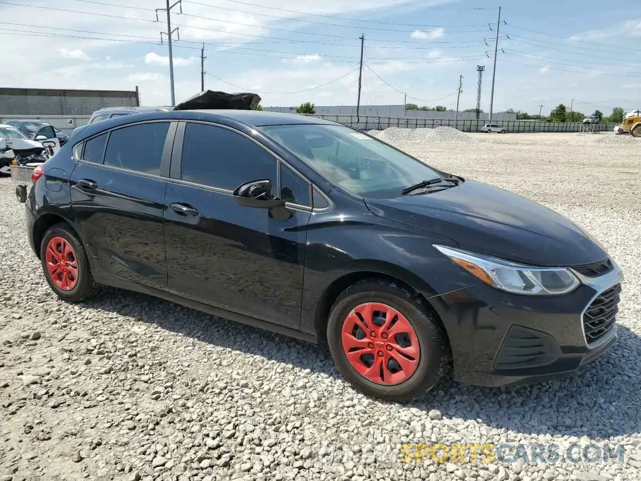 4 Фотография поврежденного автомобиля 3G1BC6SM8KS614639 CHEVROLET CRUZE 2019