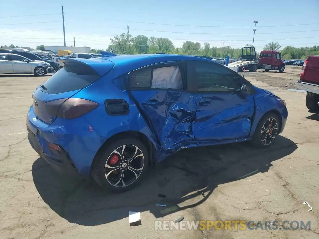 3 Photograph of a damaged car 3G1BE6SM2KS590557 CHEVROLET CRUZE 2019