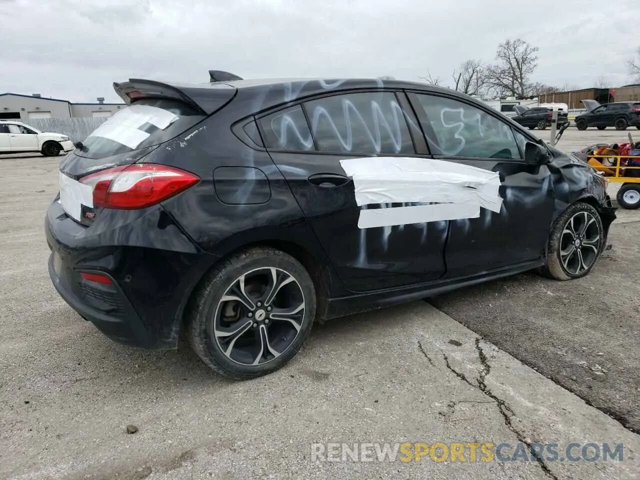 3 Photograph of a damaged car 3G1BE6SM5KS572313 CHEVROLET CRUZE 2019