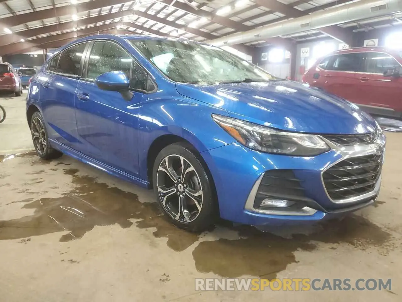 4 Photograph of a damaged car 3G1BE6SM7KS550328 CHEVROLET CRUZE 2019