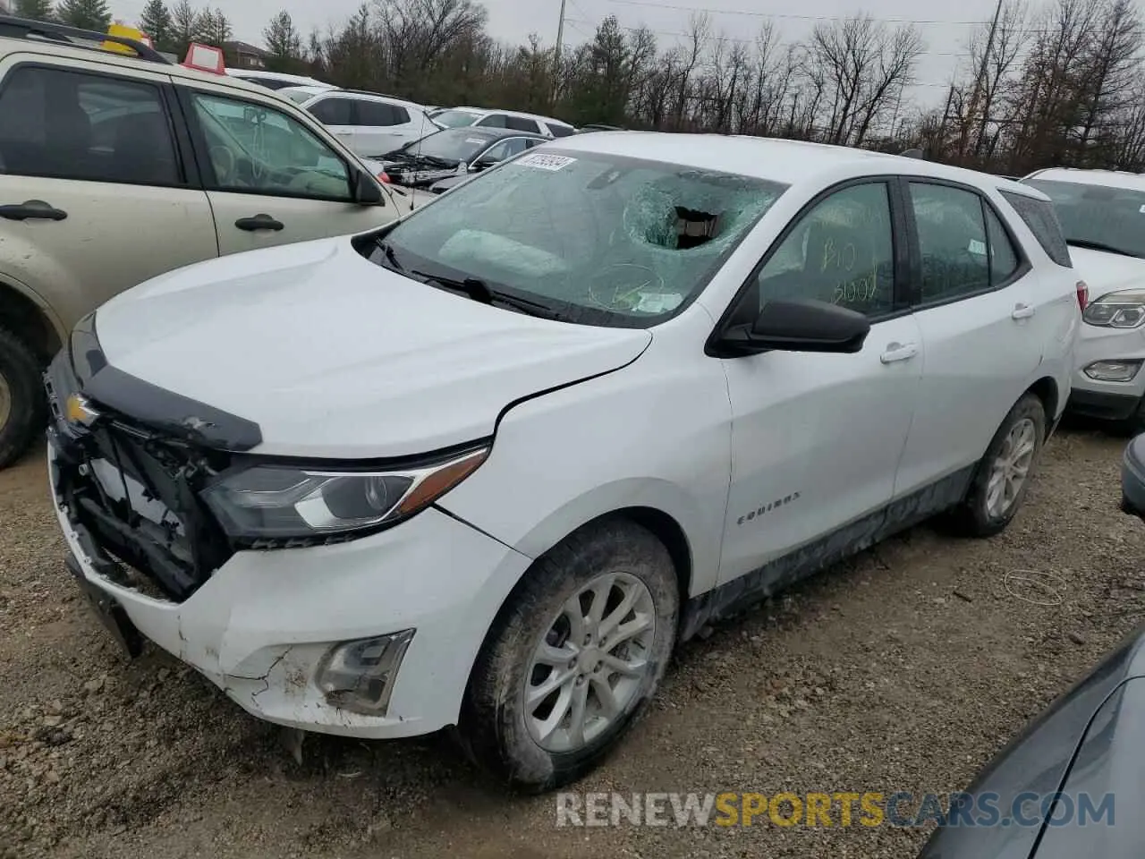 1 Photograph of a damaged car 2GNAXHEV4K6102843 CHEVROLET EQUINOX 2019