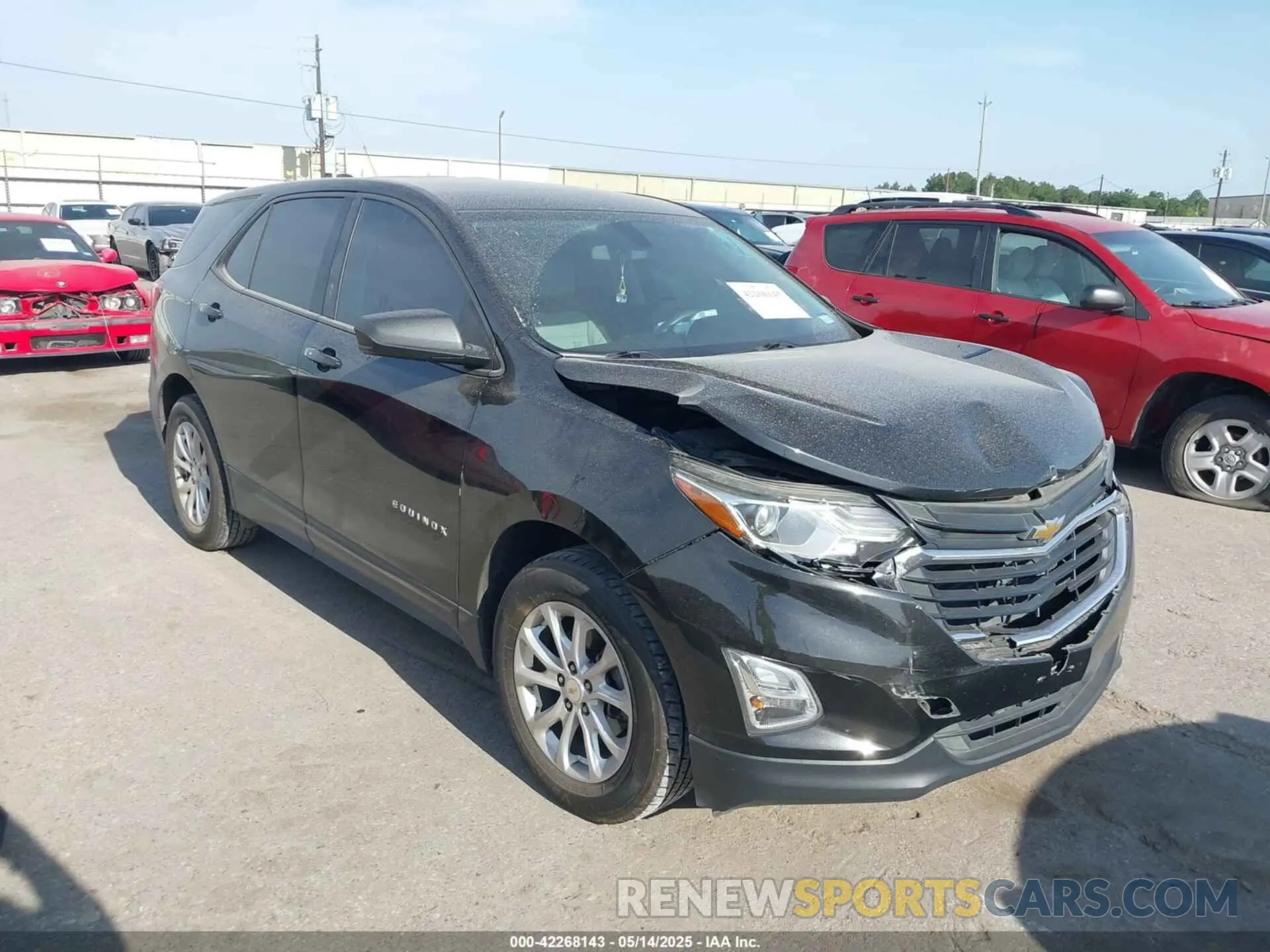 1 Photograph of a damaged car 2GNAXHEV5K6304655 CHEVROLET EQUINOX 2019