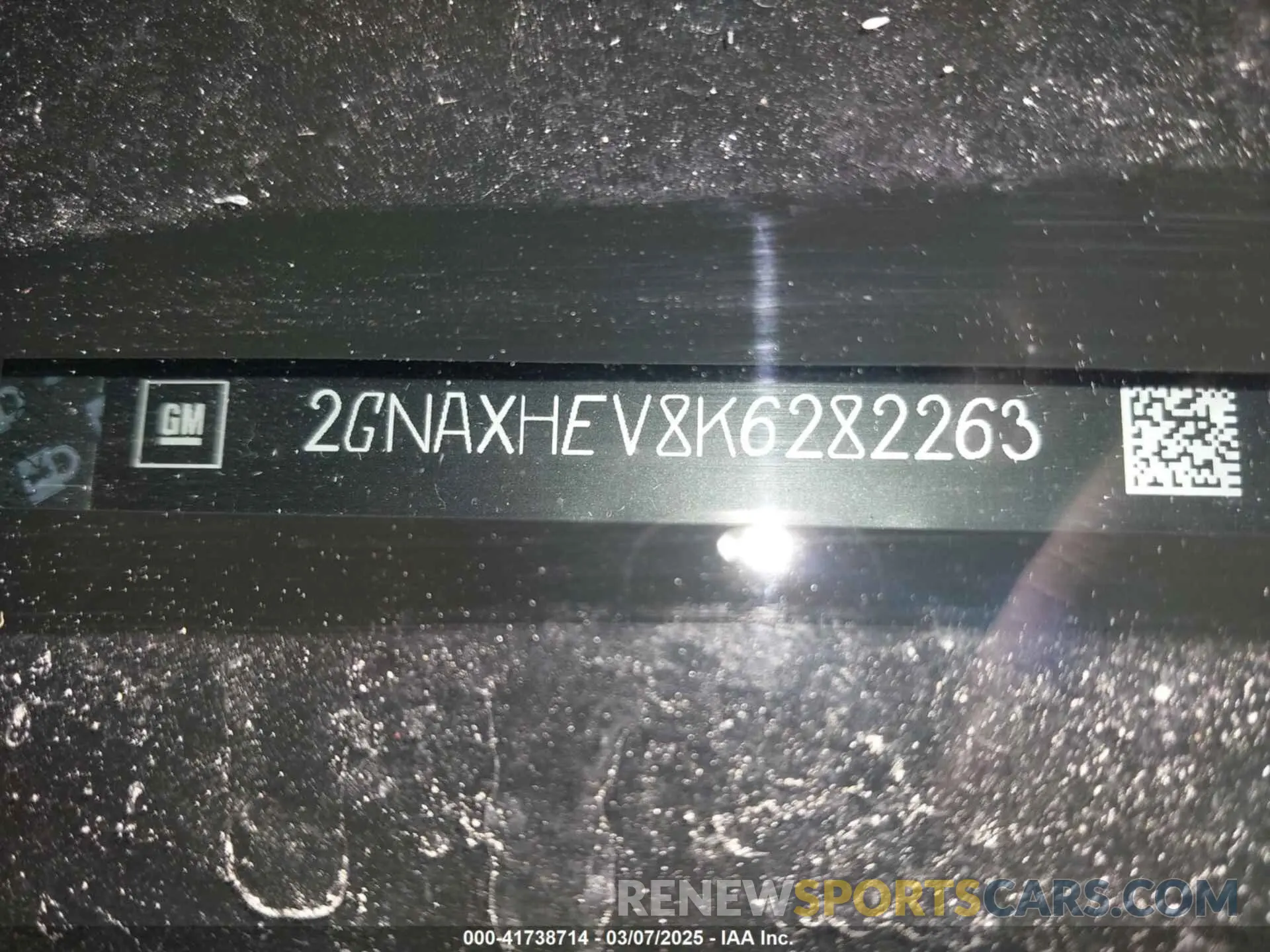9 Photograph of a damaged car 2GNAXHEV8K6282263 CHEVROLET EQUINOX 2019