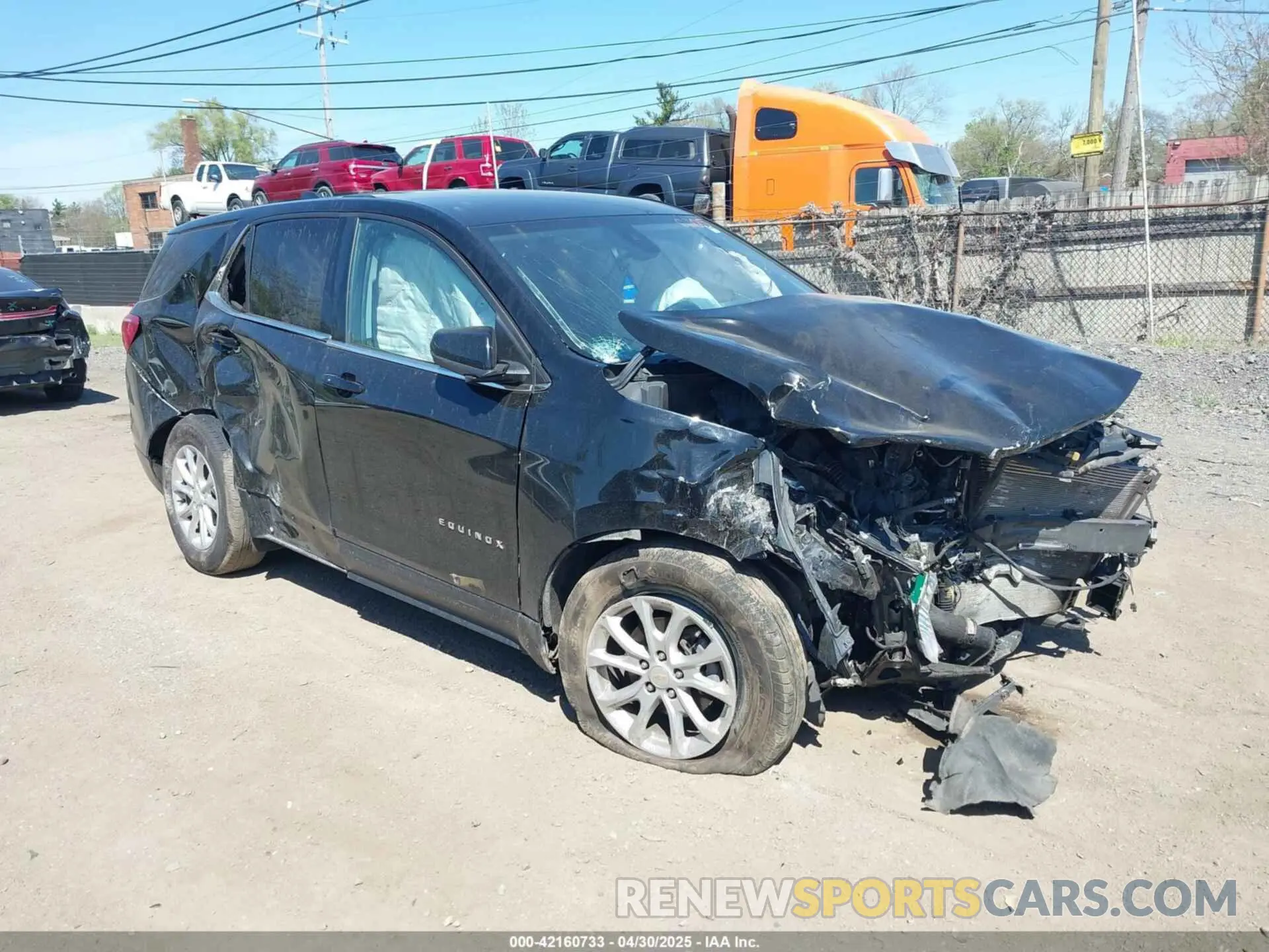 1 Фотография поврежденного автомобиля 2GNAXJEV5K6240205 CHEVROLET EQUINOX 2019