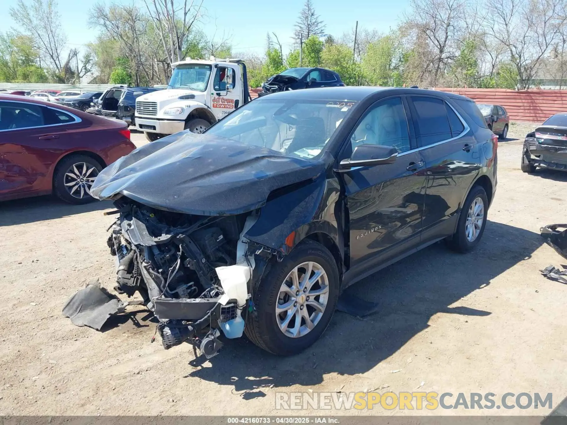 2 Фотография поврежденного автомобиля 2GNAXJEV5K6240205 CHEVROLET EQUINOX 2019