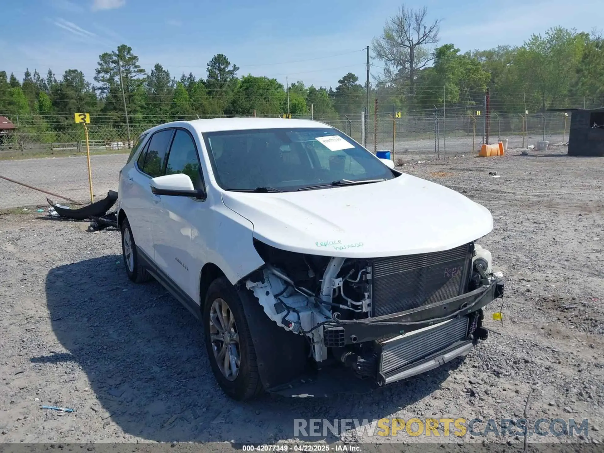 1 Фотография поврежденного автомобиля 2GNAXKEV1K6295708 CHEVROLET EQUINOX 2019