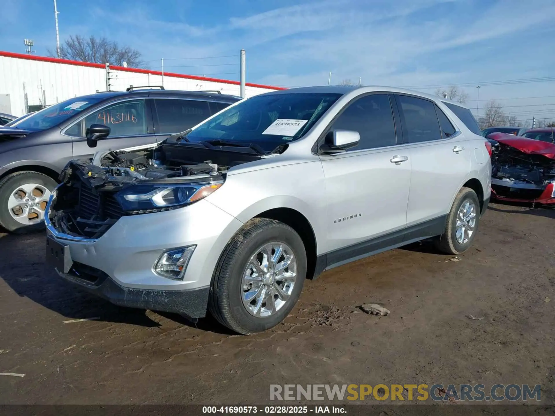 2 Photograph of a damaged car 2GNAXKEV4K6211459 CHEVROLET EQUINOX 2019