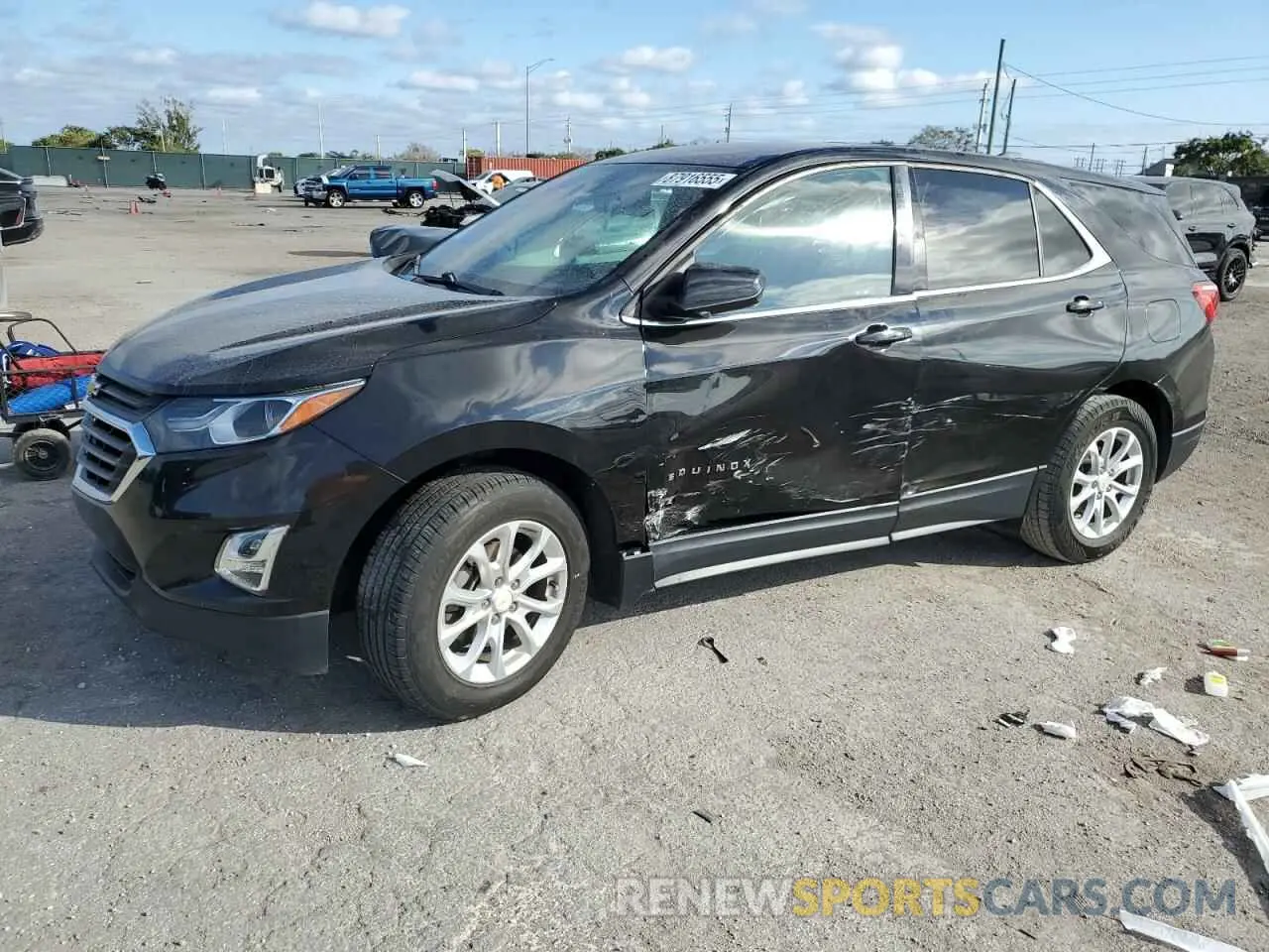 1 Photograph of a damaged car 2GNAXKEVXK6126609 CHEVROLET EQUINOX 2019