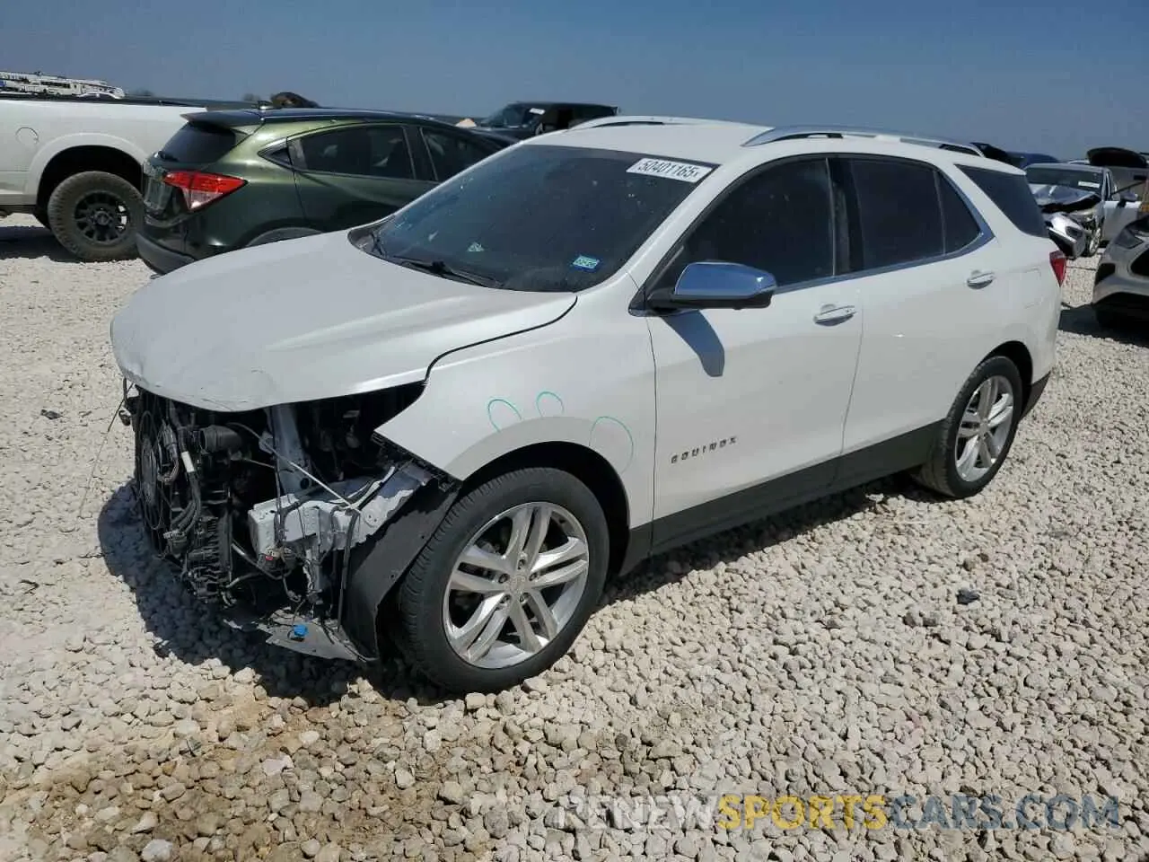 1 Photograph of a damaged car 2GNAXPEX9K6182006 CHEVROLET EQUINOX 2019