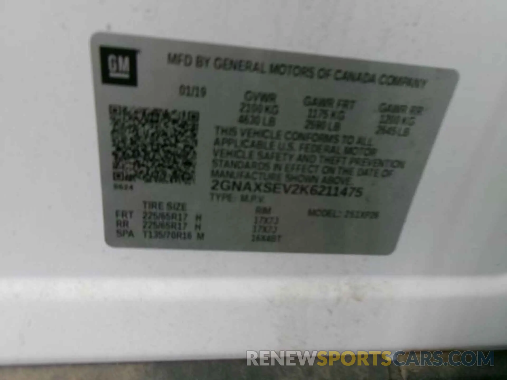 9 Фотография поврежденного автомобиля 2GNAXSEV2K6211475 CHEVROLET EQUINOX 2019