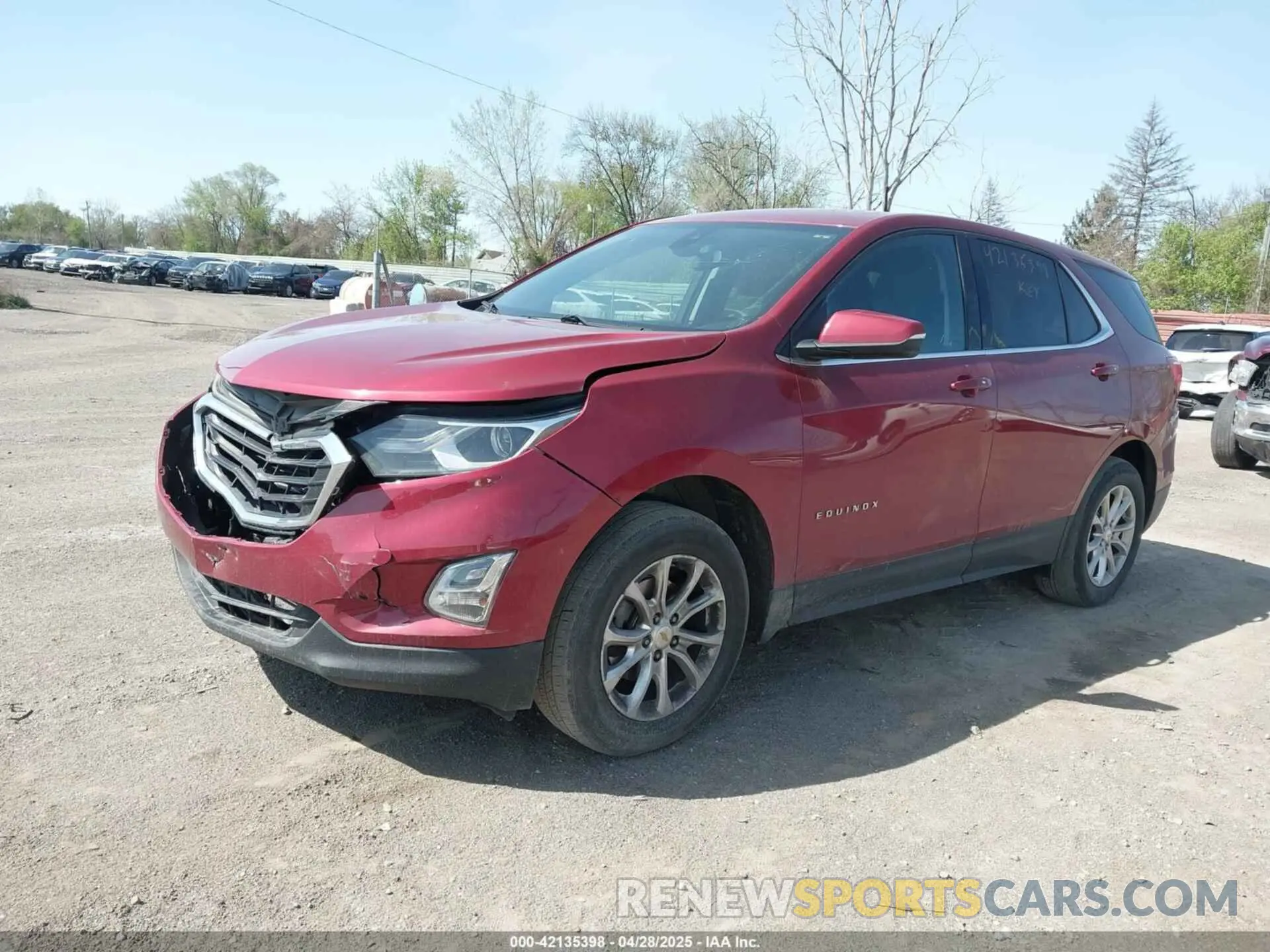 2 Photograph of a damaged car 2GNAXTEV0K6225963 CHEVROLET EQUINOX 2019