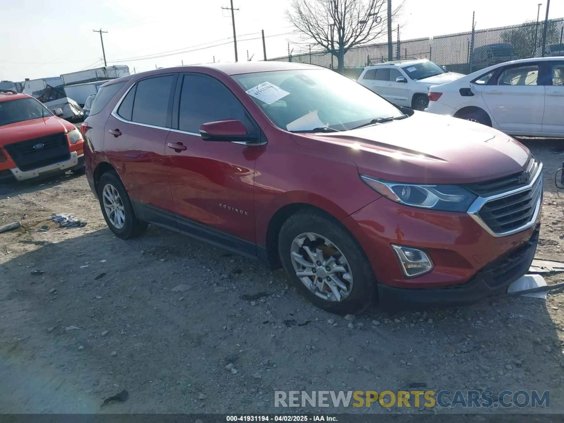 1 Photograph of a damaged car 2GNAXTEV2K6137402 CHEVROLET EQUINOX 2019