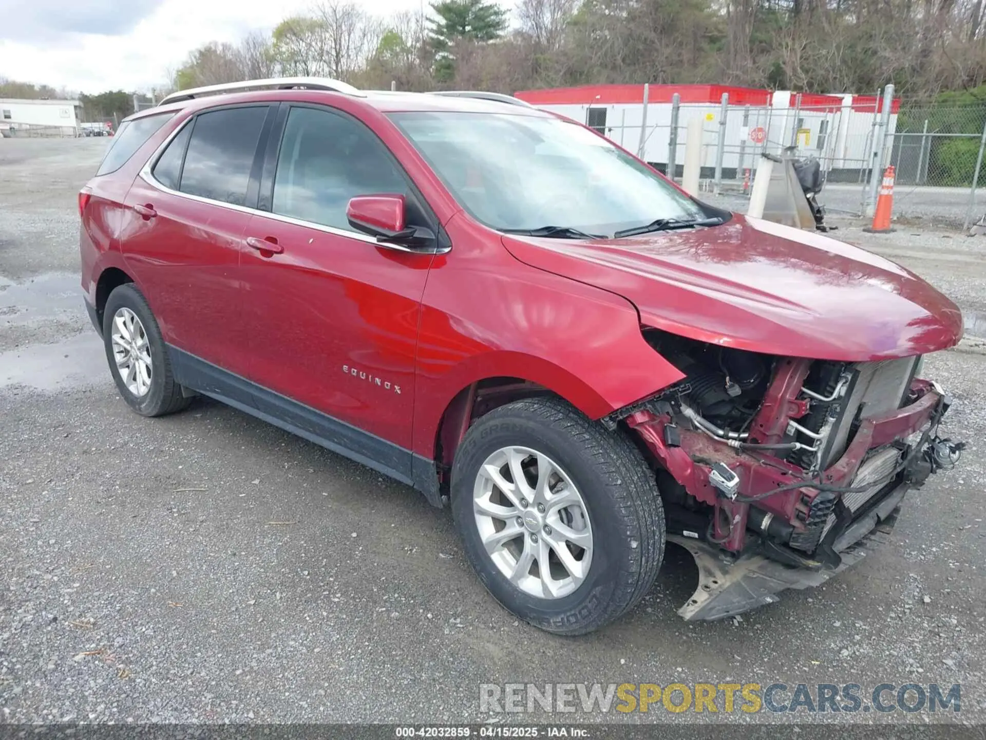 1 Photograph of a damaged car 2GNAXUEV1K6143584 CHEVROLET EQUINOX 2019