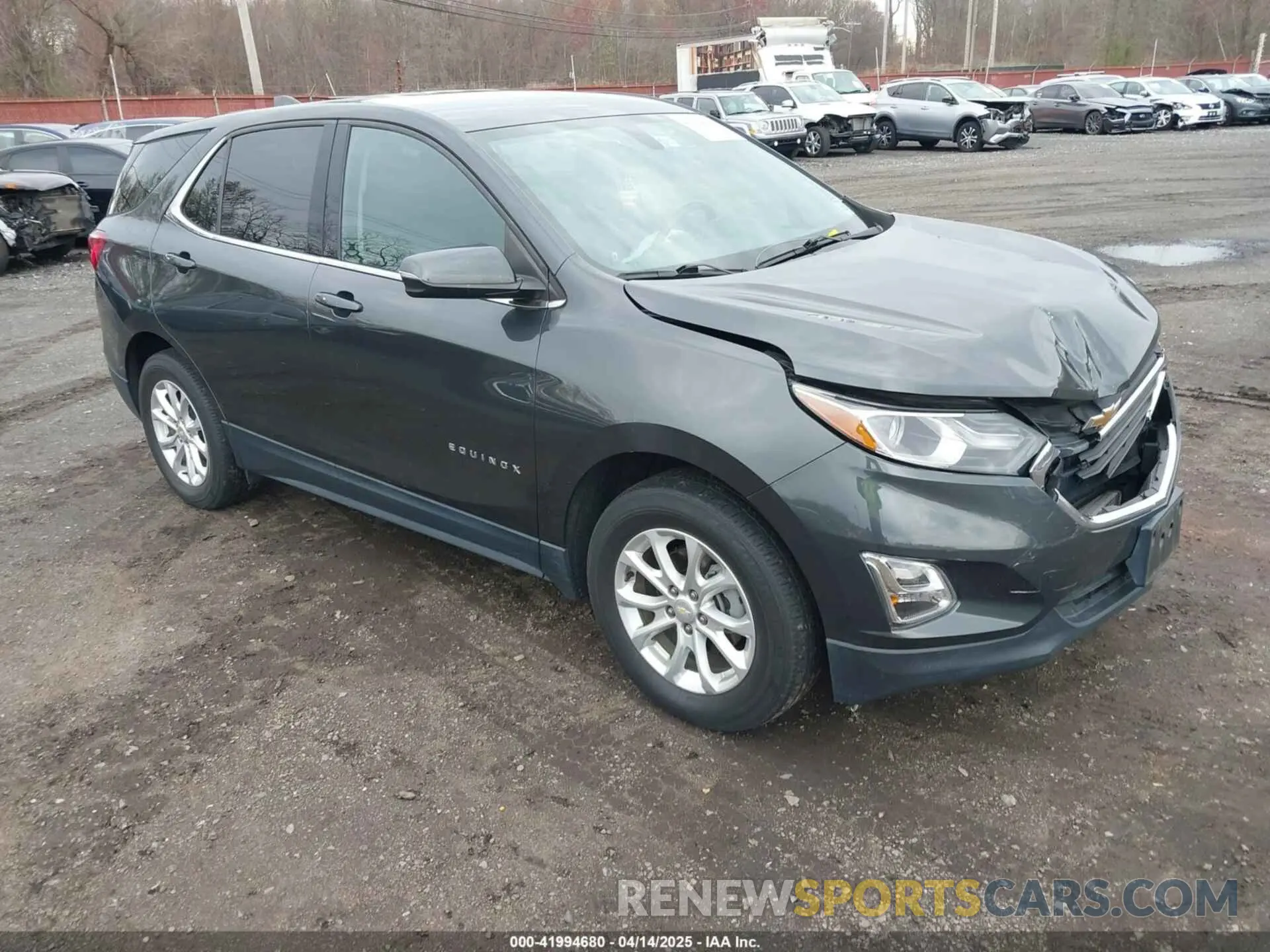 1 Photograph of a damaged car 2GNAXUEV2K6173922 CHEVROLET EQUINOX 2019