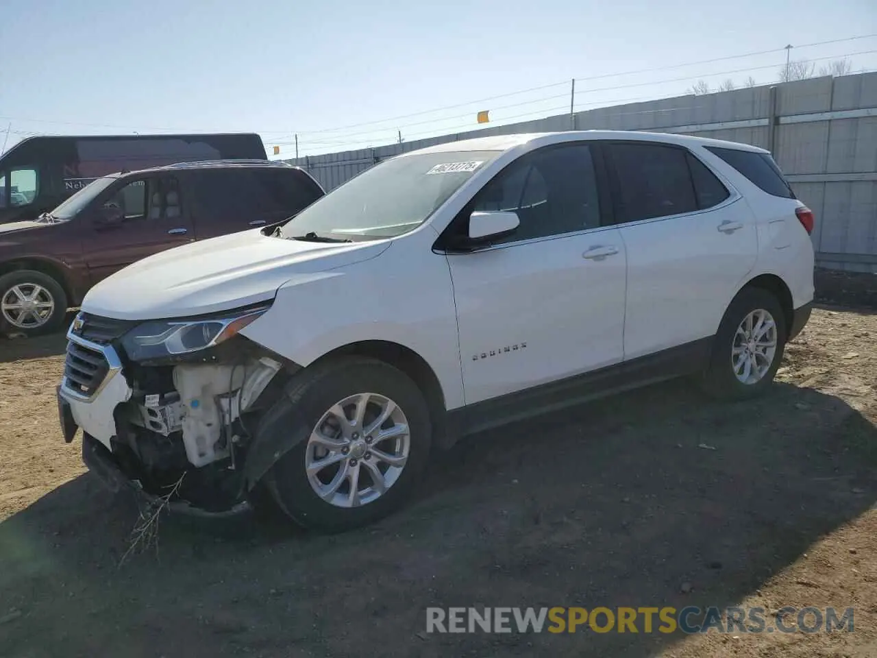 1 Photograph of a damaged car 2GNAXUEV3K6137771 CHEVROLET EQUINOX 2019