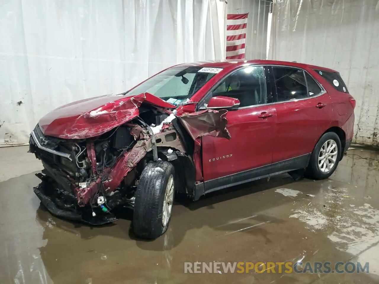 1 Photograph of a damaged car 2GNAXUEV3K6265816 CHEVROLET EQUINOX 2019