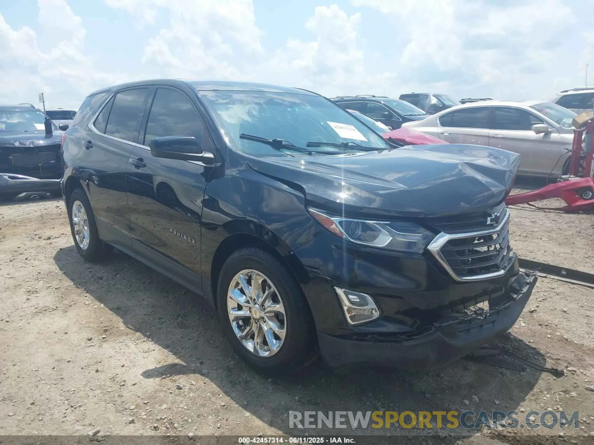 1 Photograph of a damaged car 2GNAXUEV5K6222787 CHEVROLET EQUINOX 2019