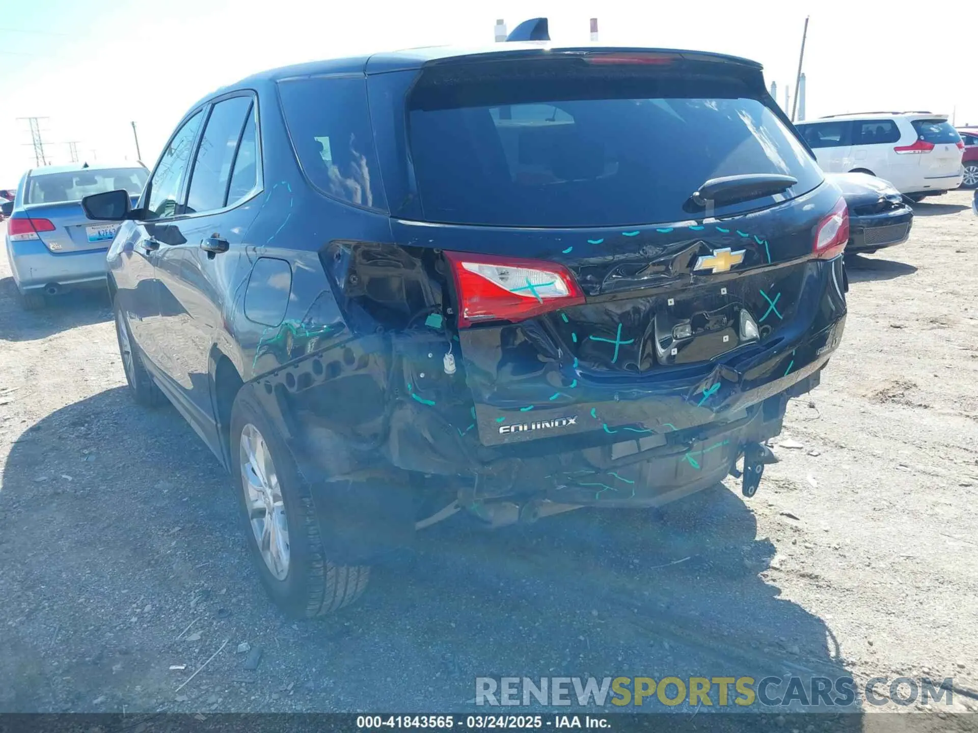 3 Photograph of a damaged car 2GNAXUEV9K6202350 CHEVROLET EQUINOX 2019