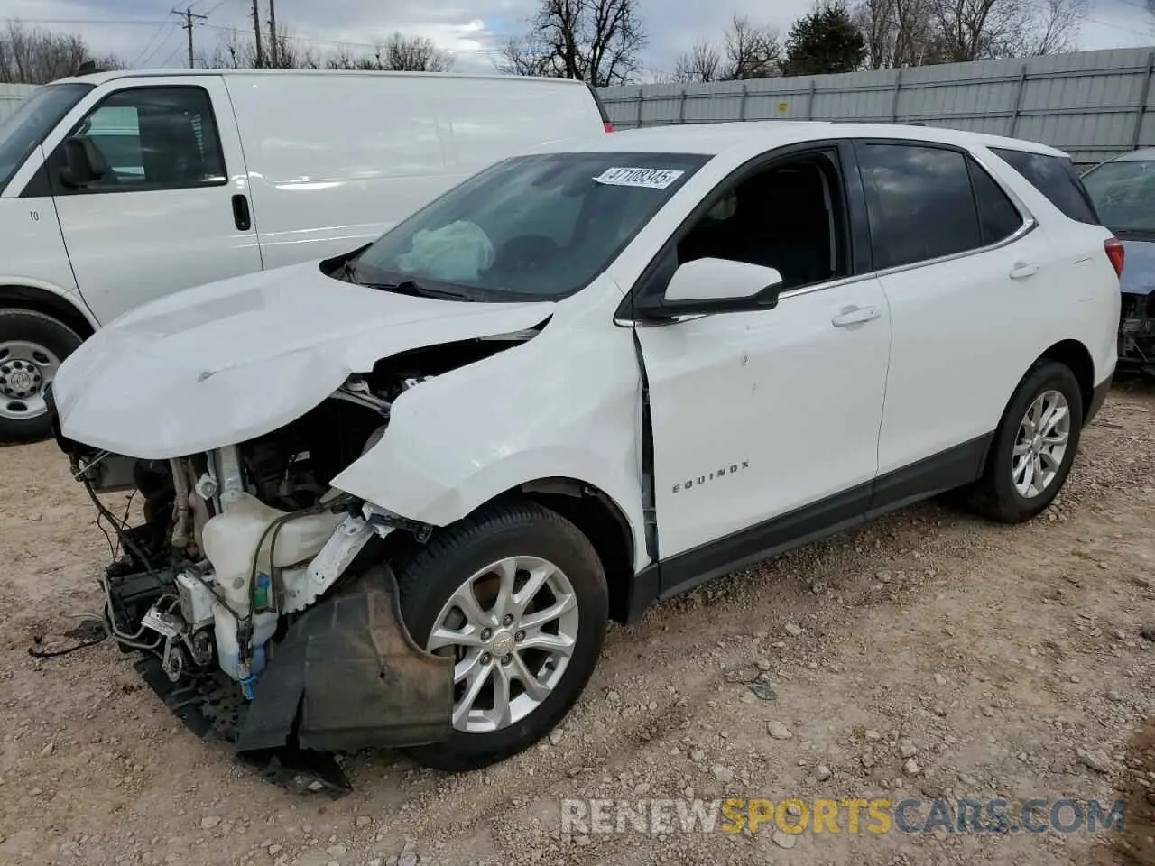 1 Photograph of a damaged car 2GNAXUEVXK6159542 CHEVROLET EQUINOX 2019