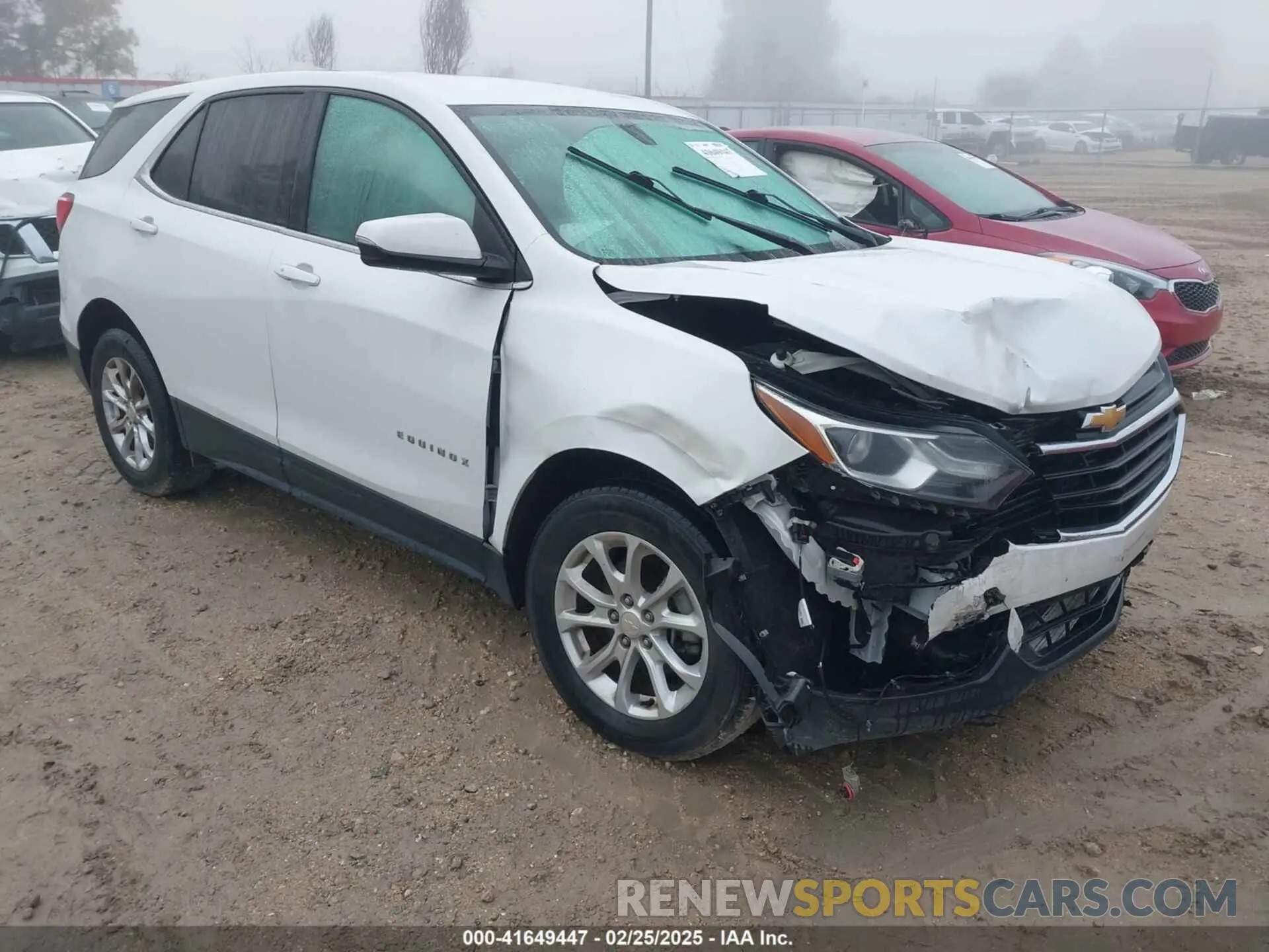 1 Photograph of a damaged car 2GNAXUEVXK6254229 CHEVROLET EQUINOX 2019
