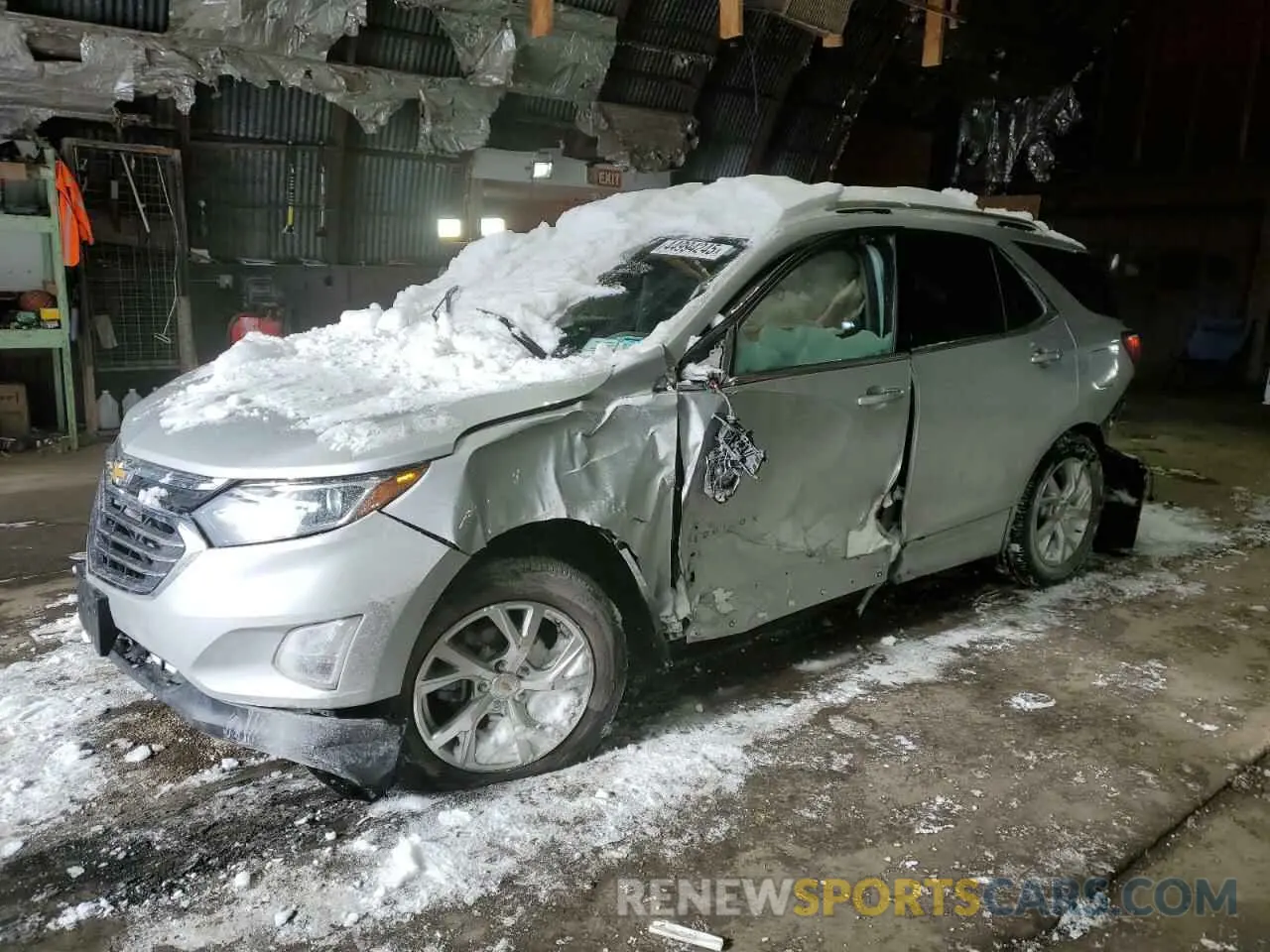 1 Photograph of a damaged car 2GNAXXEV7K6279526 CHEVROLET EQUINOX 2019