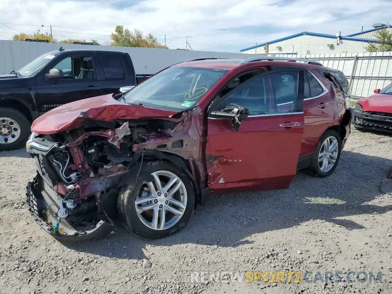 1 Photograph of a damaged car 2GNAXYEX2K6136619 CHEVROLET EQUINOX 2019