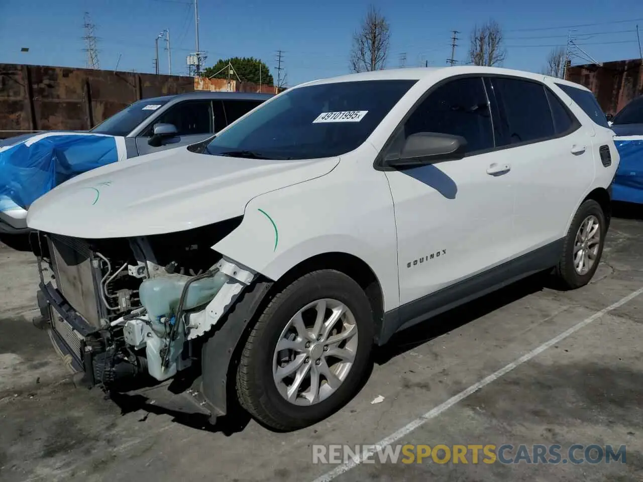 1 Photograph of a damaged car 3GNAXHEV7KS655617 CHEVROLET EQUINOX 2019