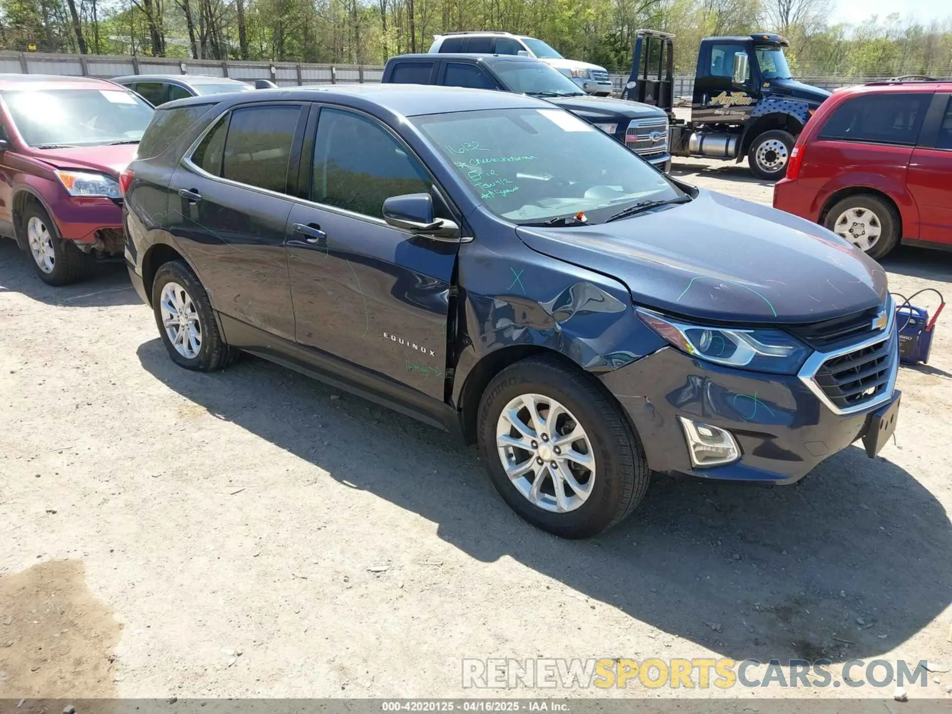 1 Photograph of a damaged car 3GNAXKEV8KL292722 CHEVROLET EQUINOX 2019