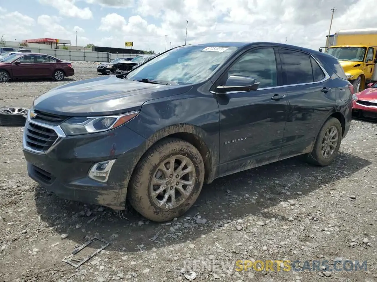 1 Photograph of a damaged car 3GNAXKEV8KS557886 CHEVROLET EQUINOX 2019