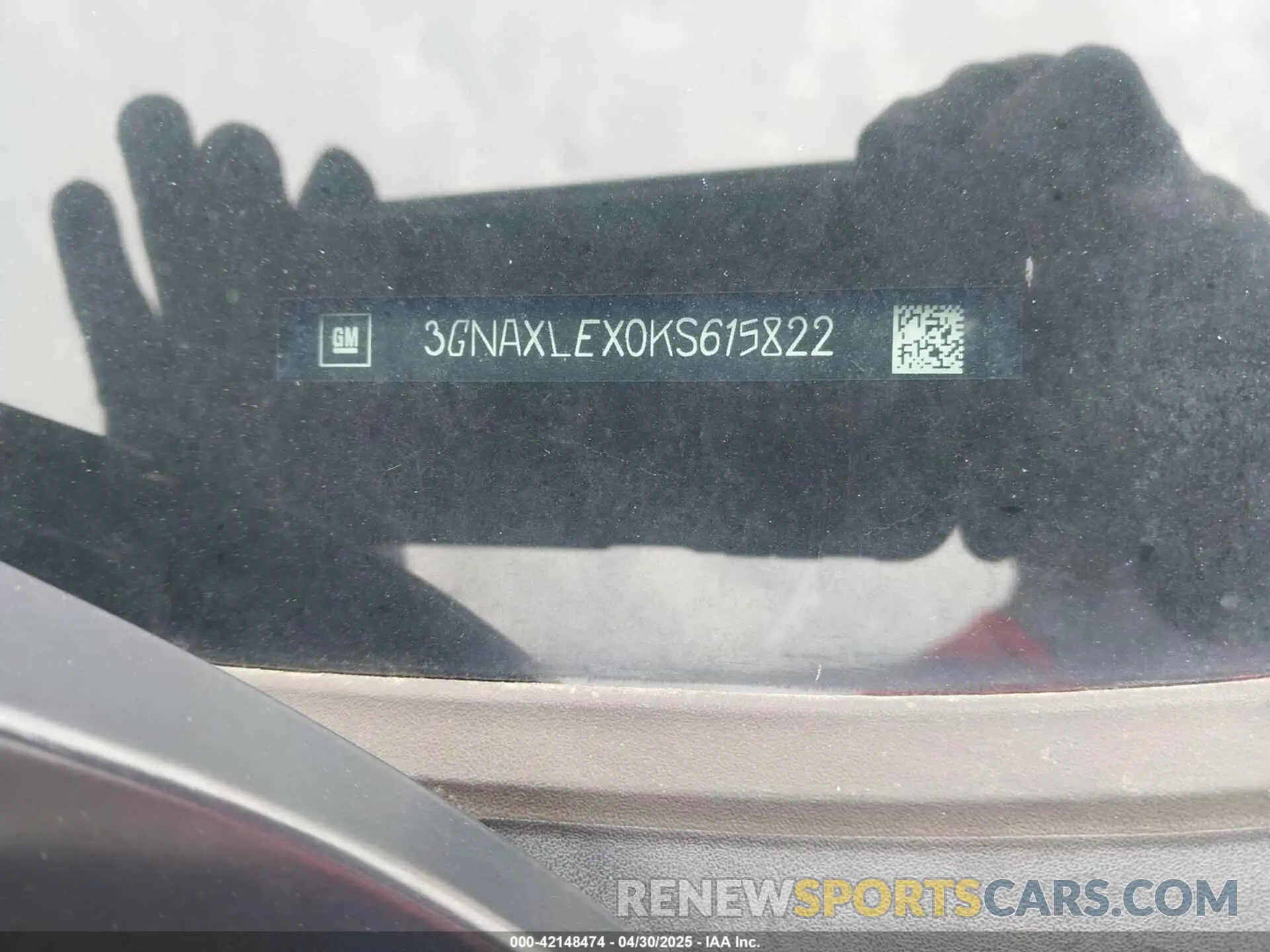 9 Фотография поврежденного автомобиля 3GNAXLEX0KS615822 CHEVROLET EQUINOX 2019