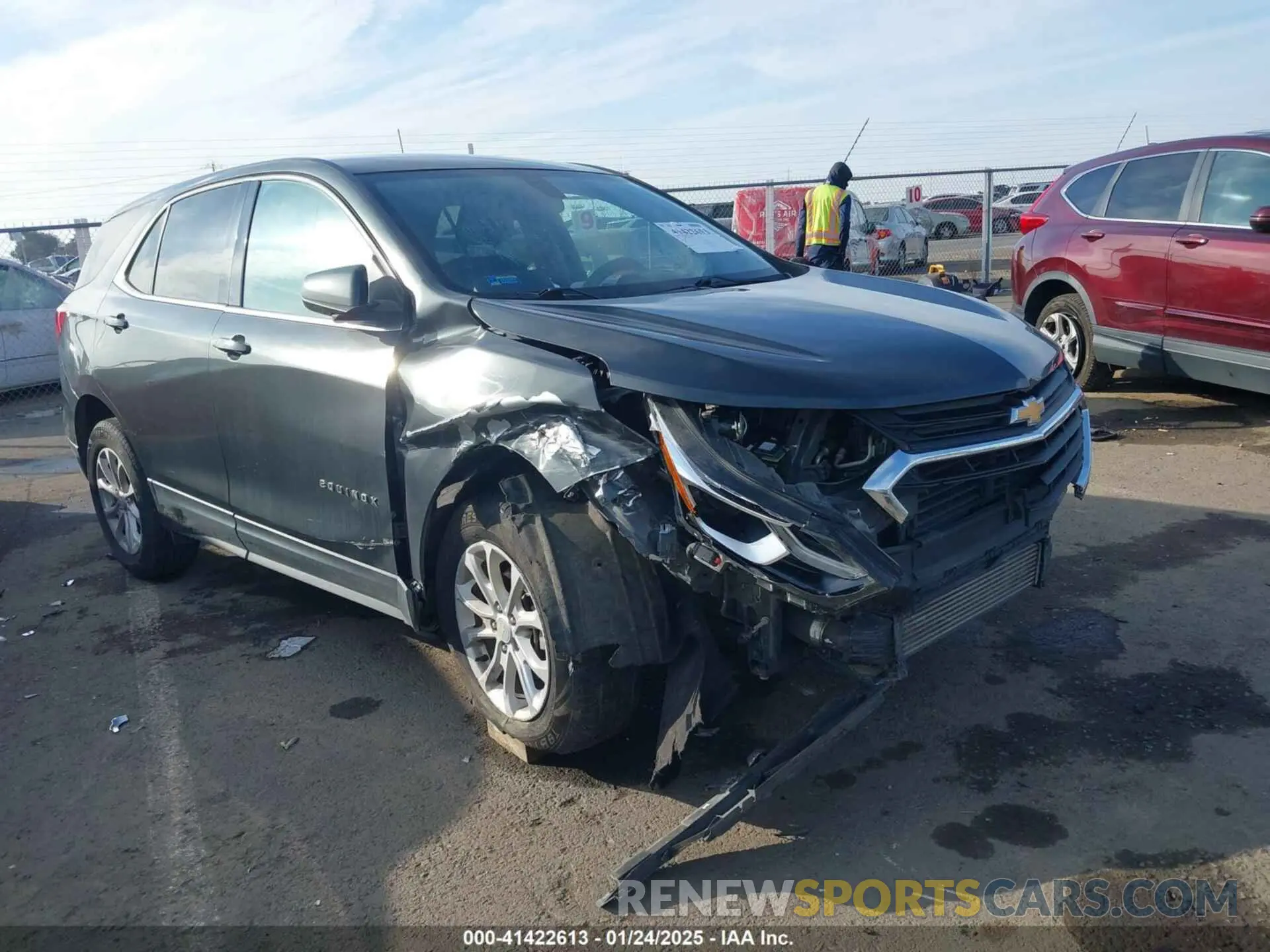 1 Photograph of a damaged car 3GNAXUEV9KS518929 CHEVROLET EQUINOX 2019