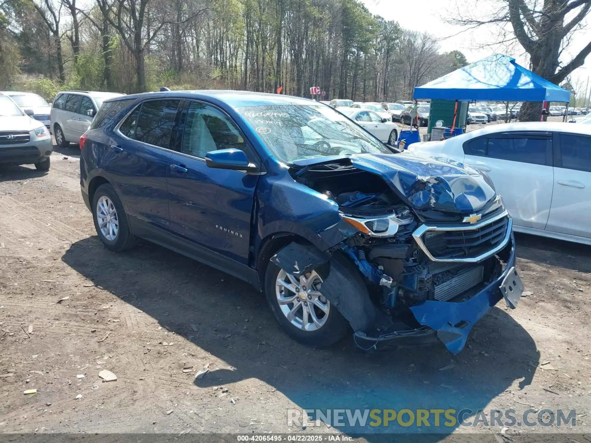 1 Photograph of a damaged car 3GNAXUEVXKL396334 CHEVROLET EQUINOX 2019