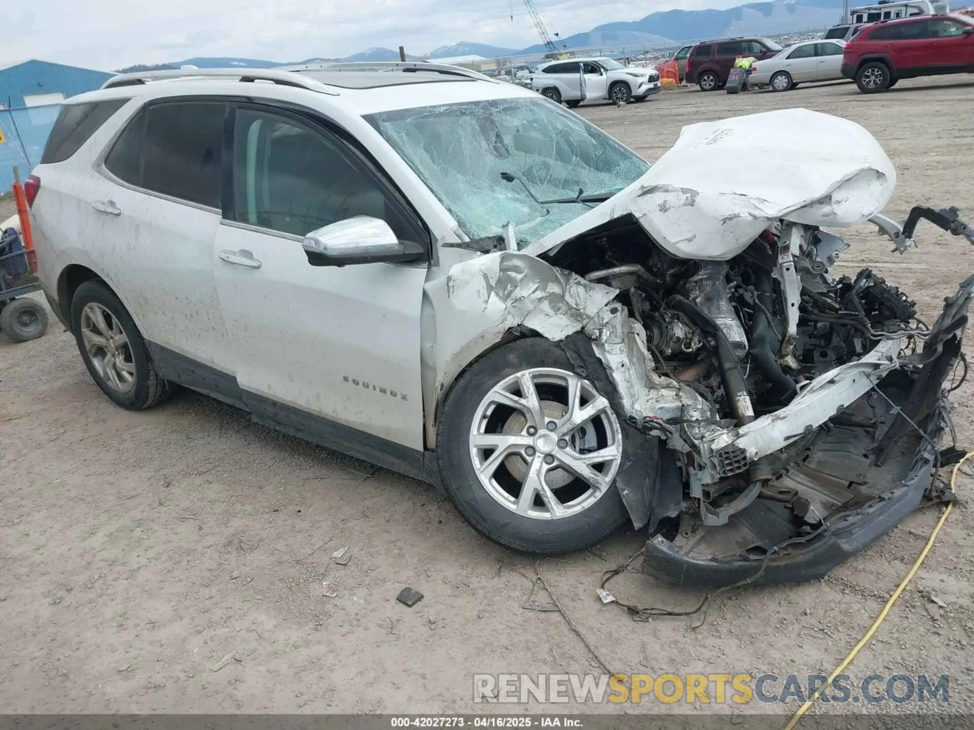 1 Photograph of a damaged car 3GNAXZEUXKS598469 CHEVROLET EQUINOX 2019