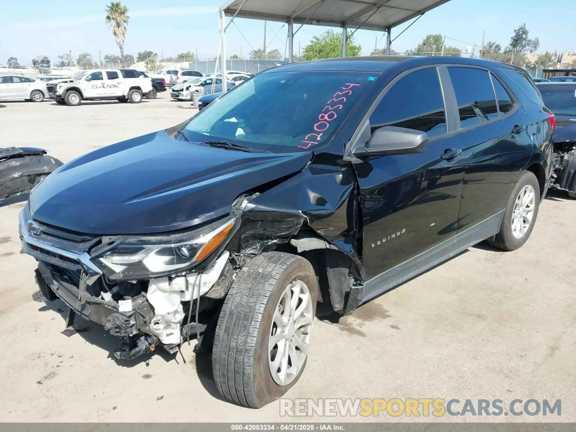 2 Photograph of a damaged car 2GNAXHEV3L6154255 CHEVROLET EQUINOX 2020