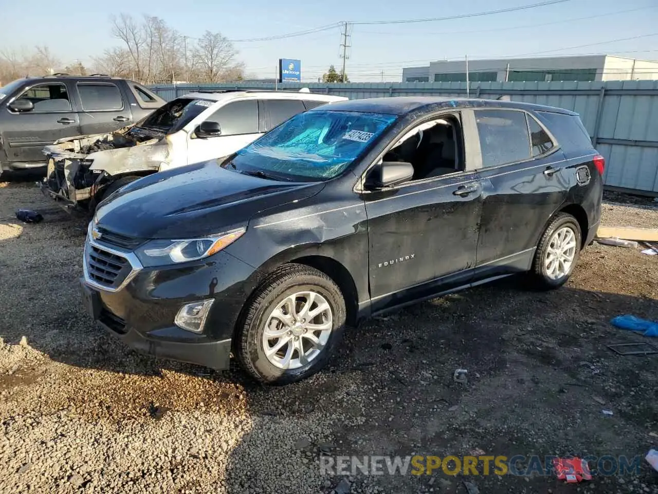 1 Photograph of a damaged car 2GNAXHEV5L6190741 CHEVROLET EQUINOX 2020