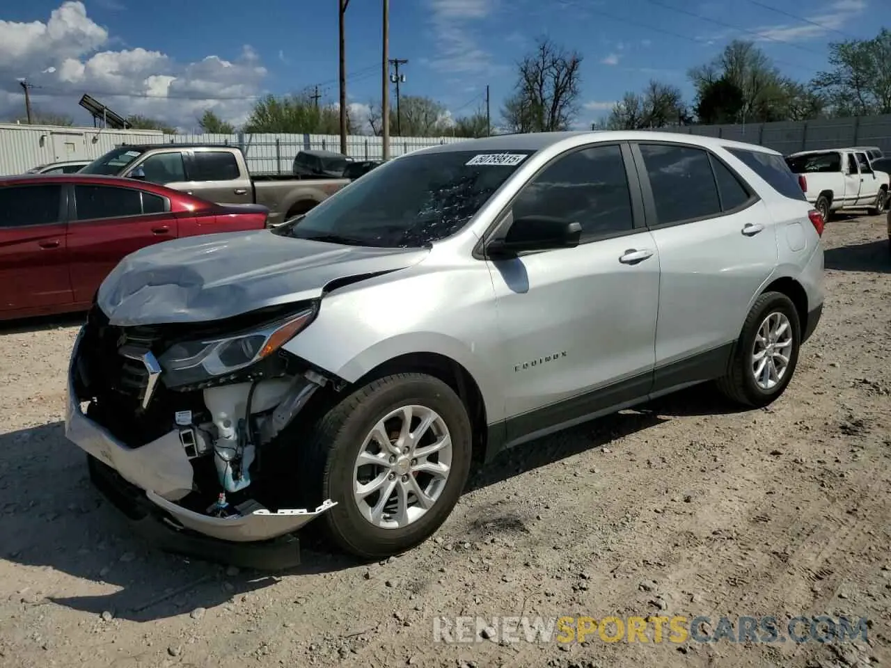 1 Photograph of a damaged car 2GNAXHEV7L6104684 CHEVROLET EQUINOX 2020