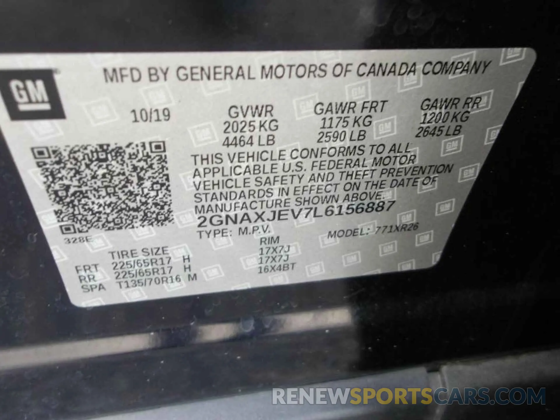 16 Фотография поврежденного автомобиля 2GNAXJEV7L6156887 CHEVROLET EQUINOX 2020