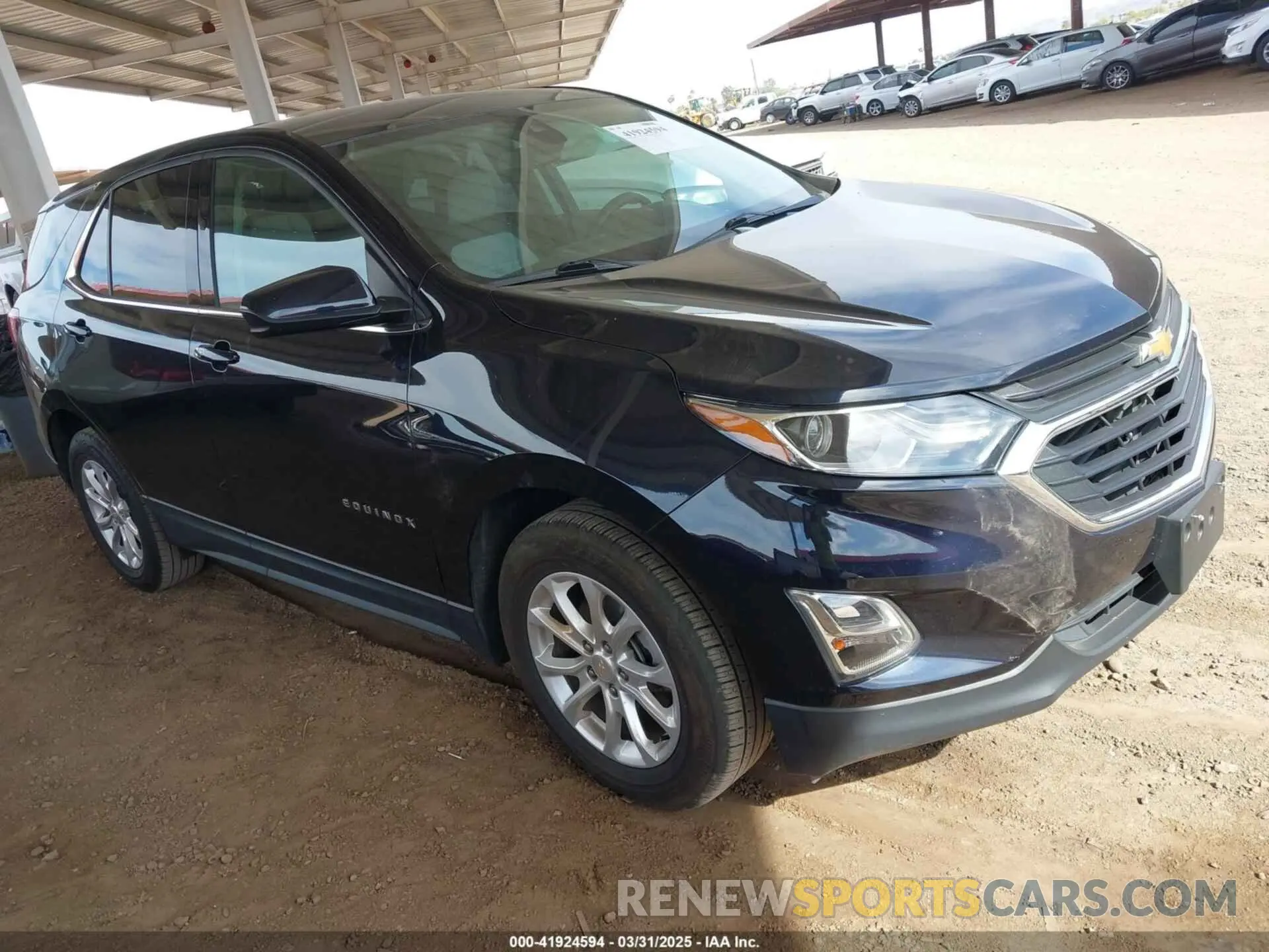 1 Photograph of a damaged car 2GNAXJEV7L6223830 CHEVROLET EQUINOX 2020