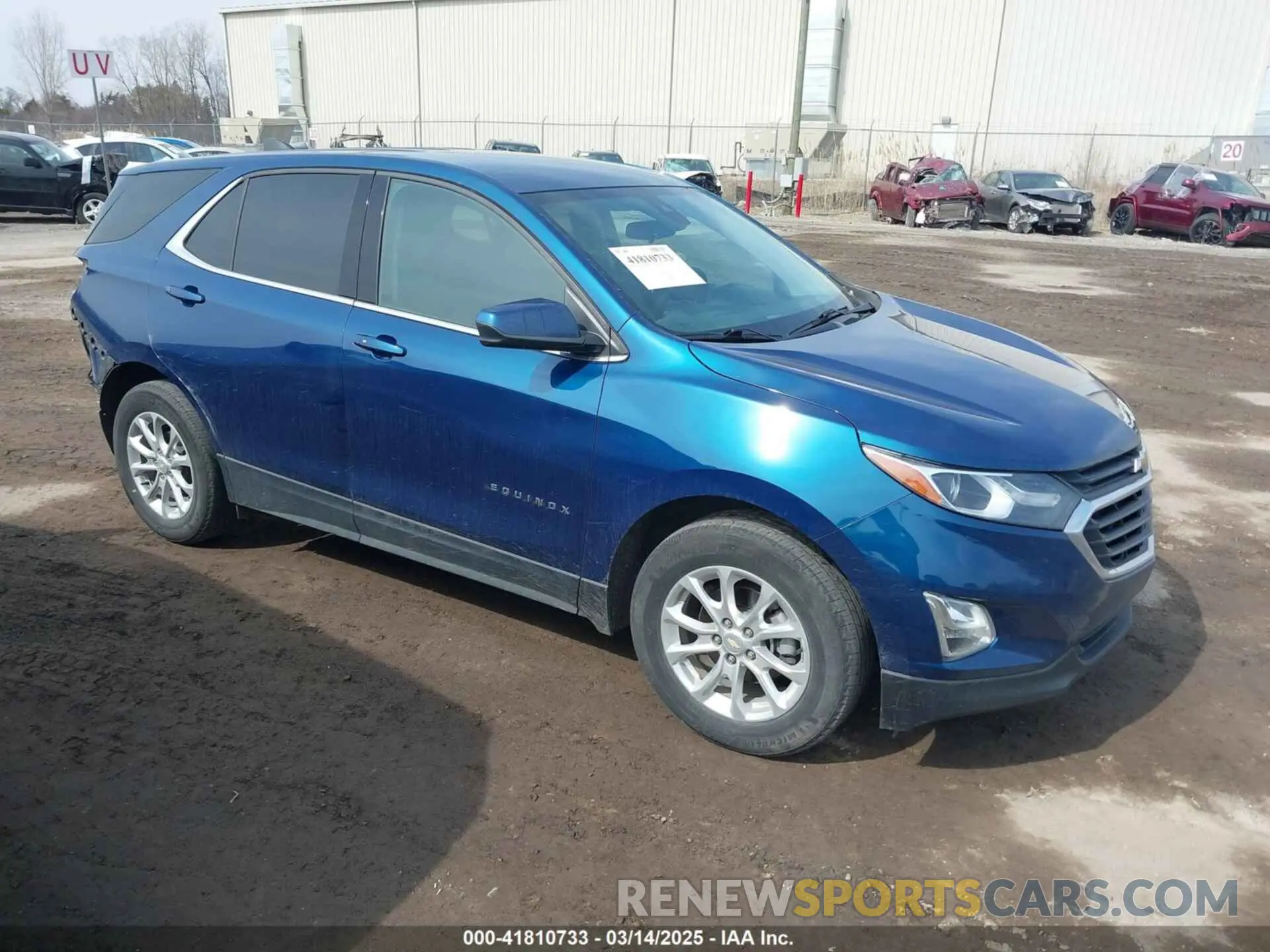 1 Photograph of a damaged car 2GNAXJEV8L6283311 CHEVROLET EQUINOX 2020