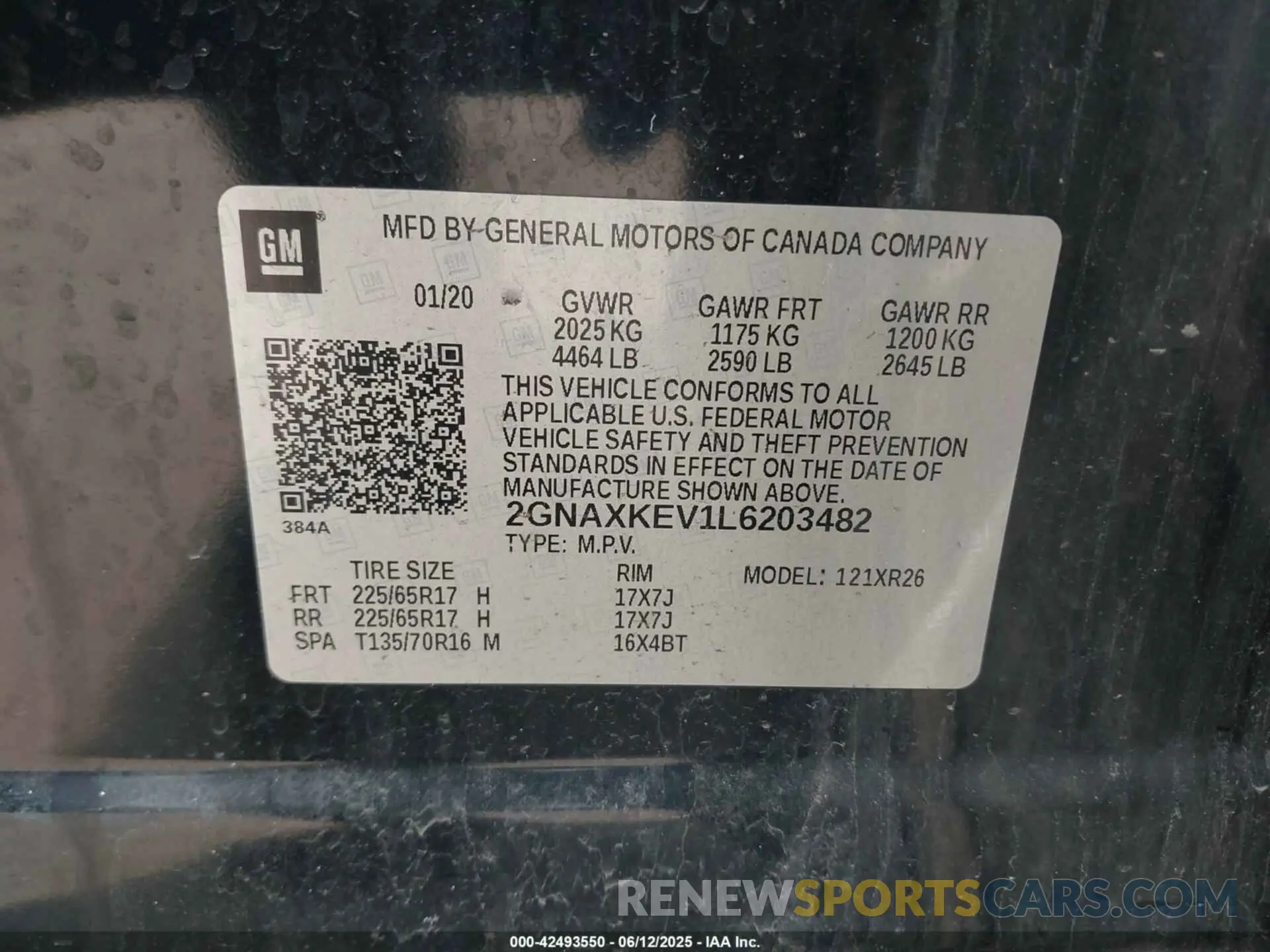 9 Photograph of a damaged car 2GNAXKEV1L6203482 CHEVROLET EQUINOX 2020