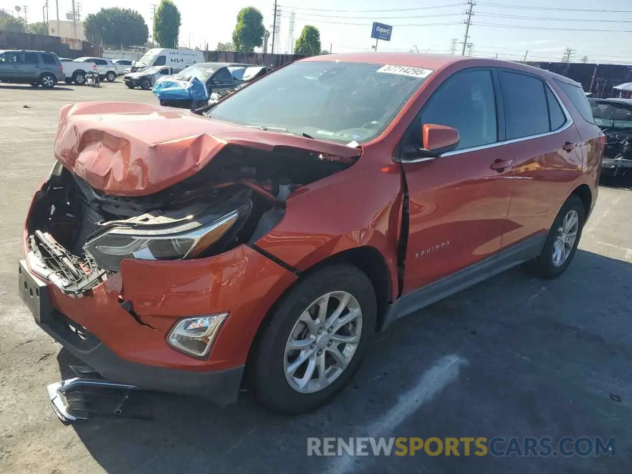 1 Photograph of a damaged car 2GNAXKEV4L6222074 CHEVROLET EQUINOX 2020