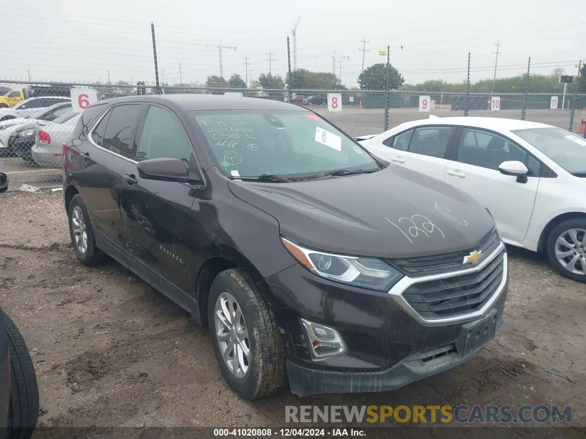 1 Photograph of a damaged car 2GNAXKEVXL6258836 CHEVROLET EQUINOX 2020