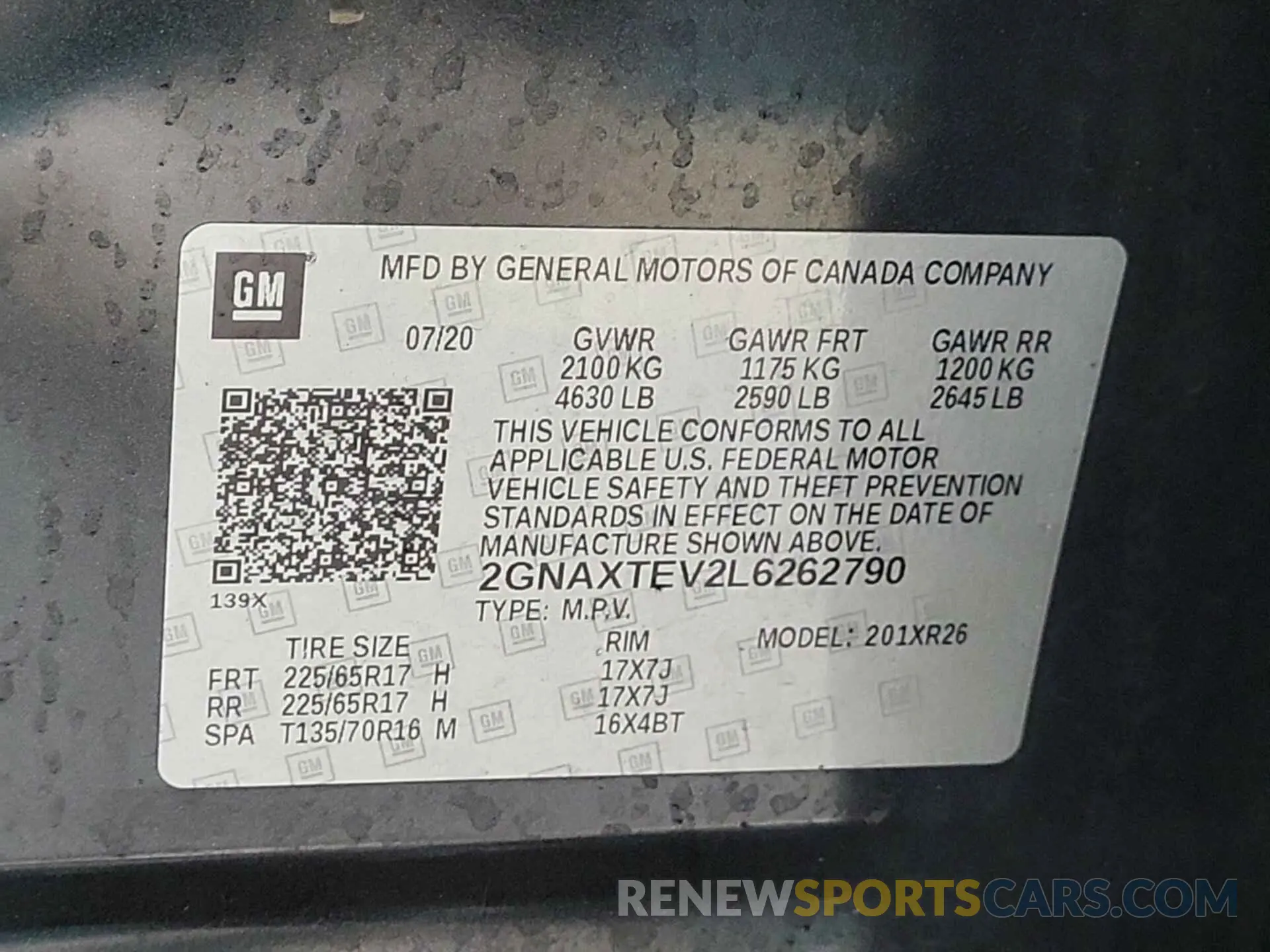 31 Фотография поврежденного автомобиля 2GNAXTEV2L6262790 CHEVROLET EQUINOX 2020