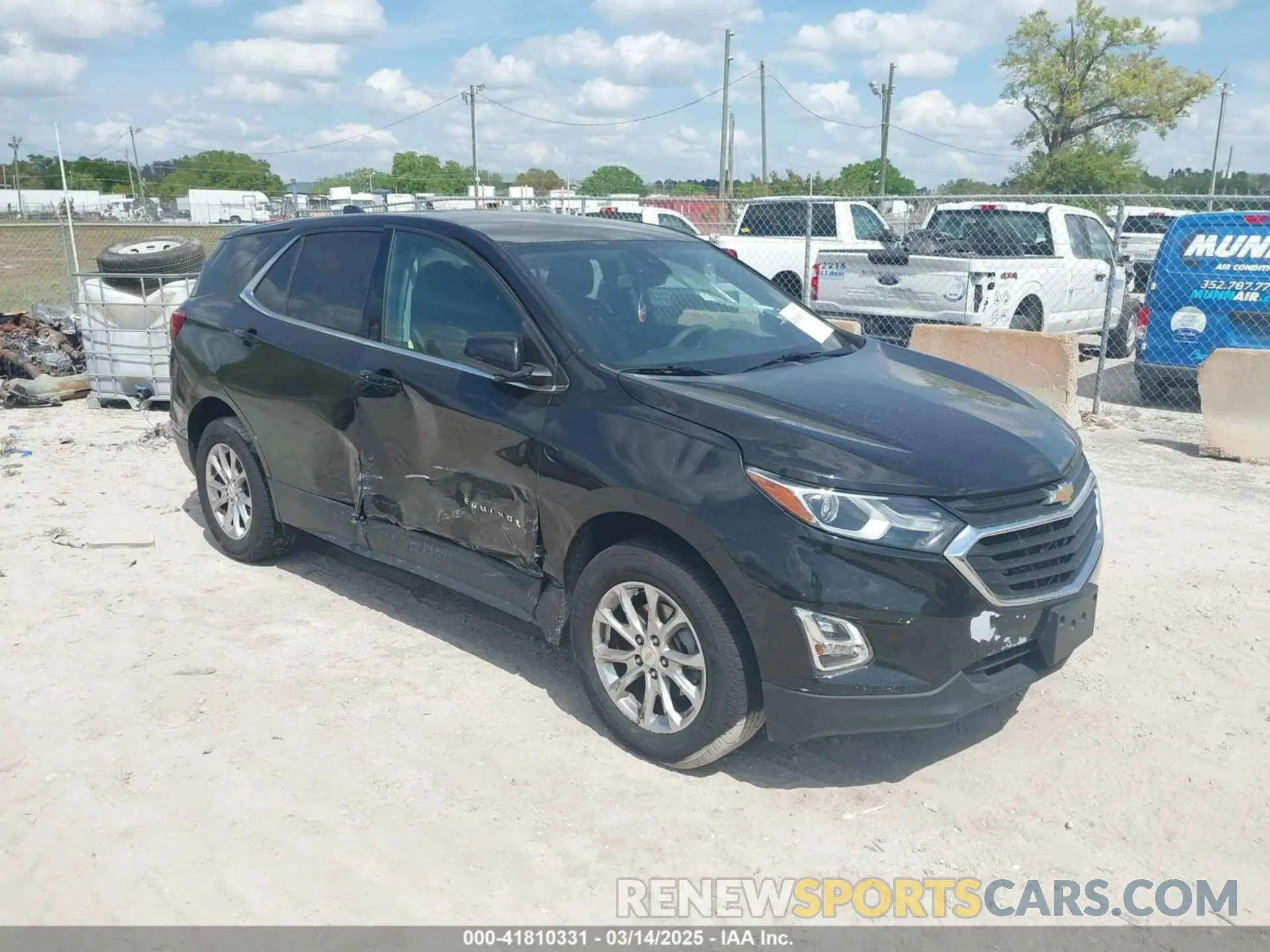 1 Photograph of a damaged car 2GNAXTEV5L6121857 CHEVROLET EQUINOX 2020