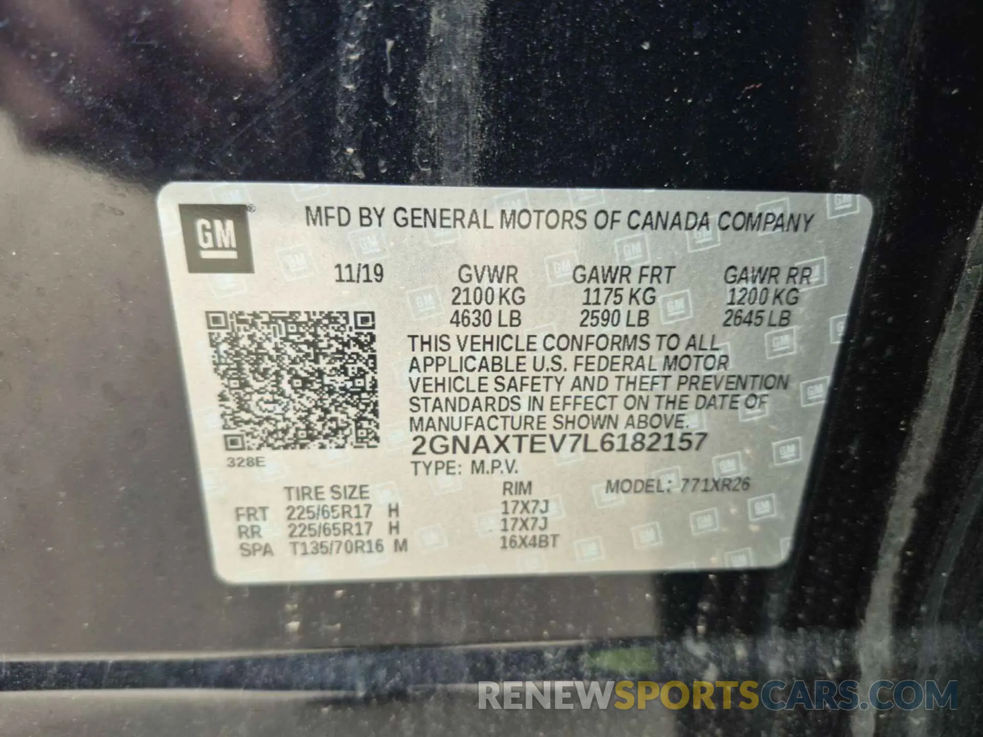 15 Photograph of a damaged car 2GNAXTEV7L6182157 CHEVROLET EQUINOX 2020