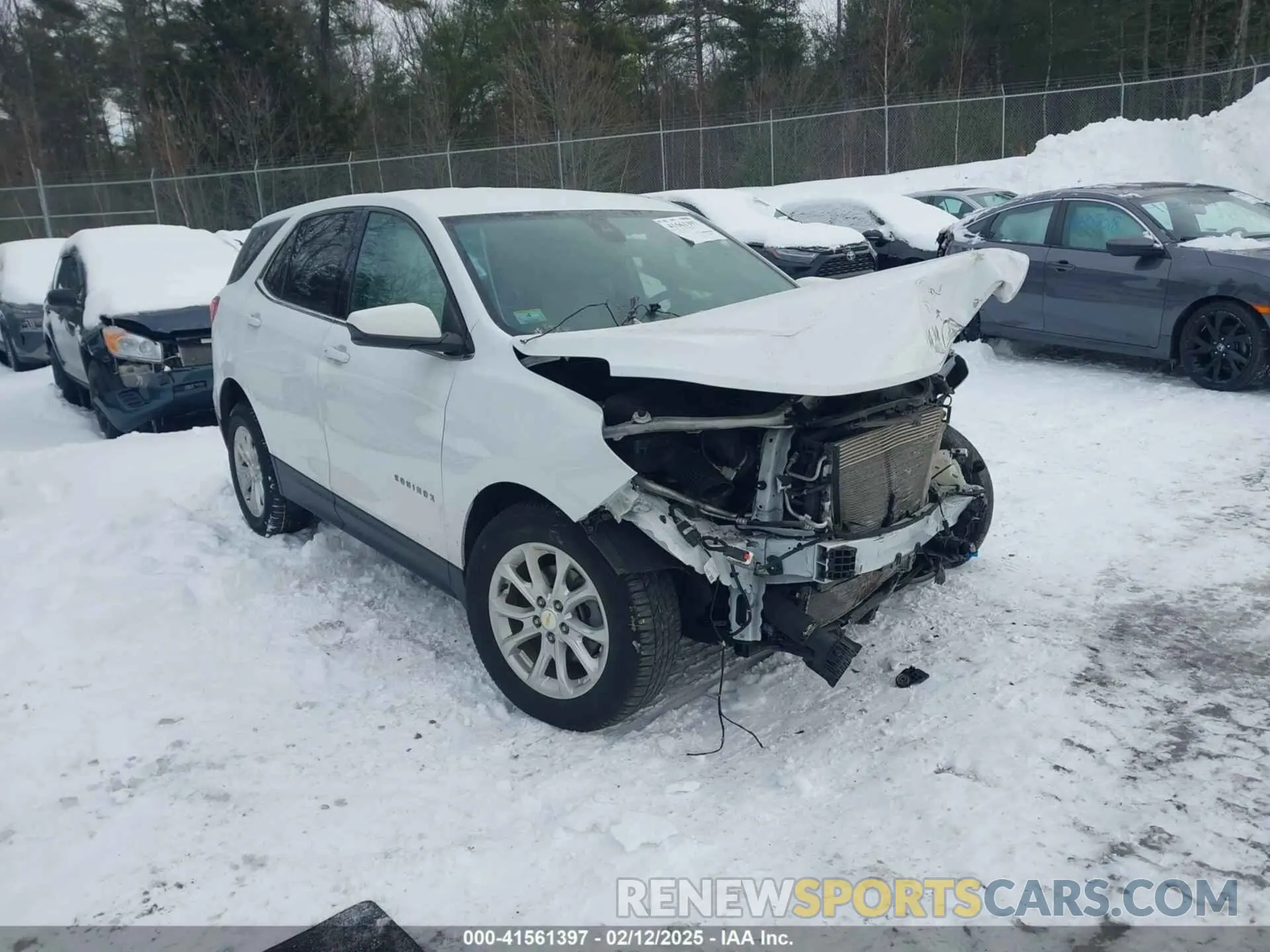 1 Photograph of a damaged car 2GNAXUEV5L6154590 CHEVROLET EQUINOX 2020