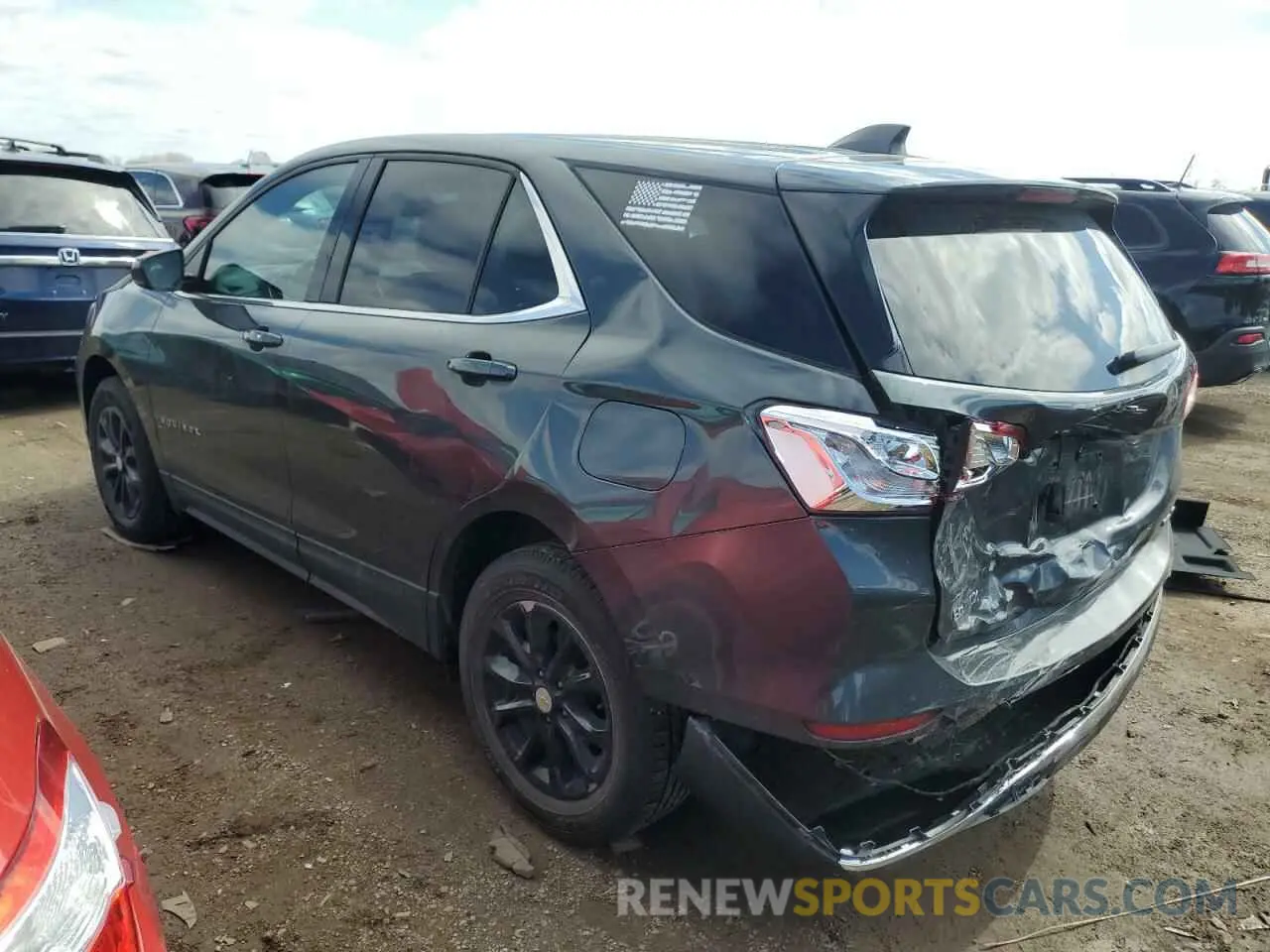 2 Фотография поврежденного автомобиля 2GNAXUEV8L6160903 CHEVROLET EQUINOX 2020