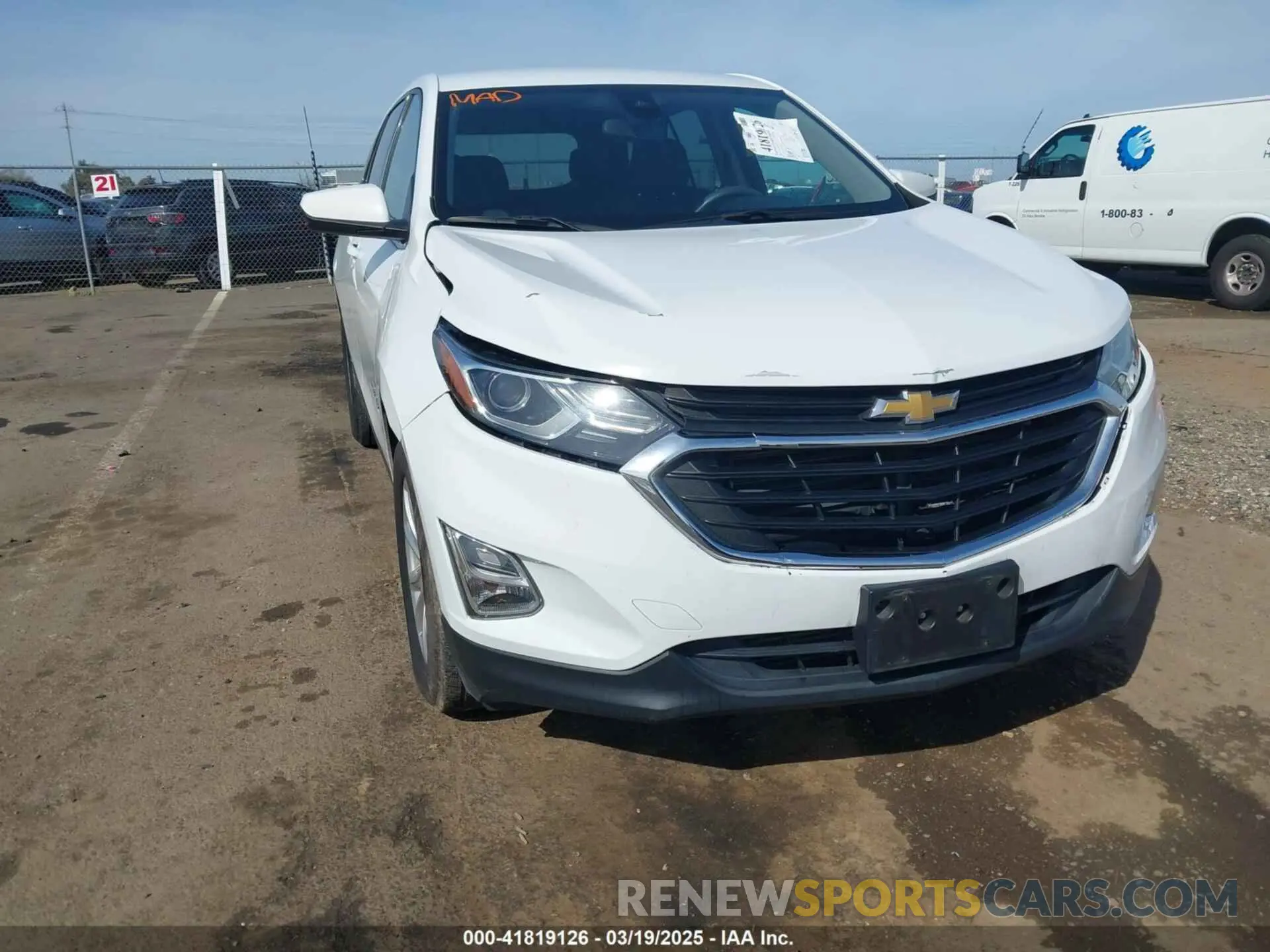 6 Photograph of a damaged car 2GNAXUEVXL6117227 CHEVROLET EQUINOX 2020