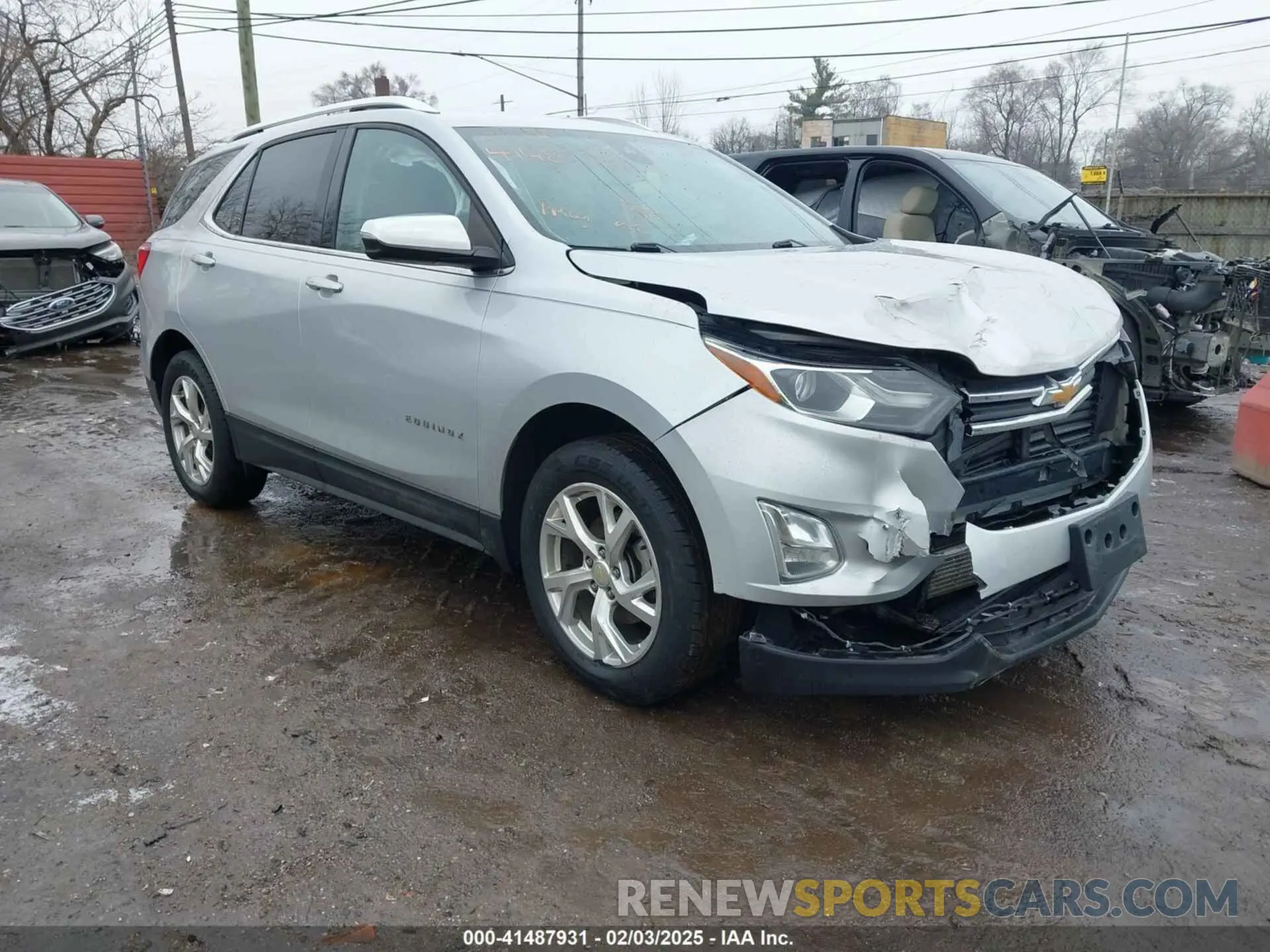 1 Photograph of a damaged car 2GNAXXEV7L6104212 CHEVROLET EQUINOX 2020