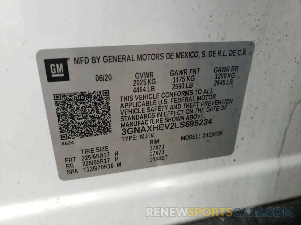 13 Photograph of a damaged car 3GNAXHEV2LS695234 CHEVROLET EQUINOX 2020
